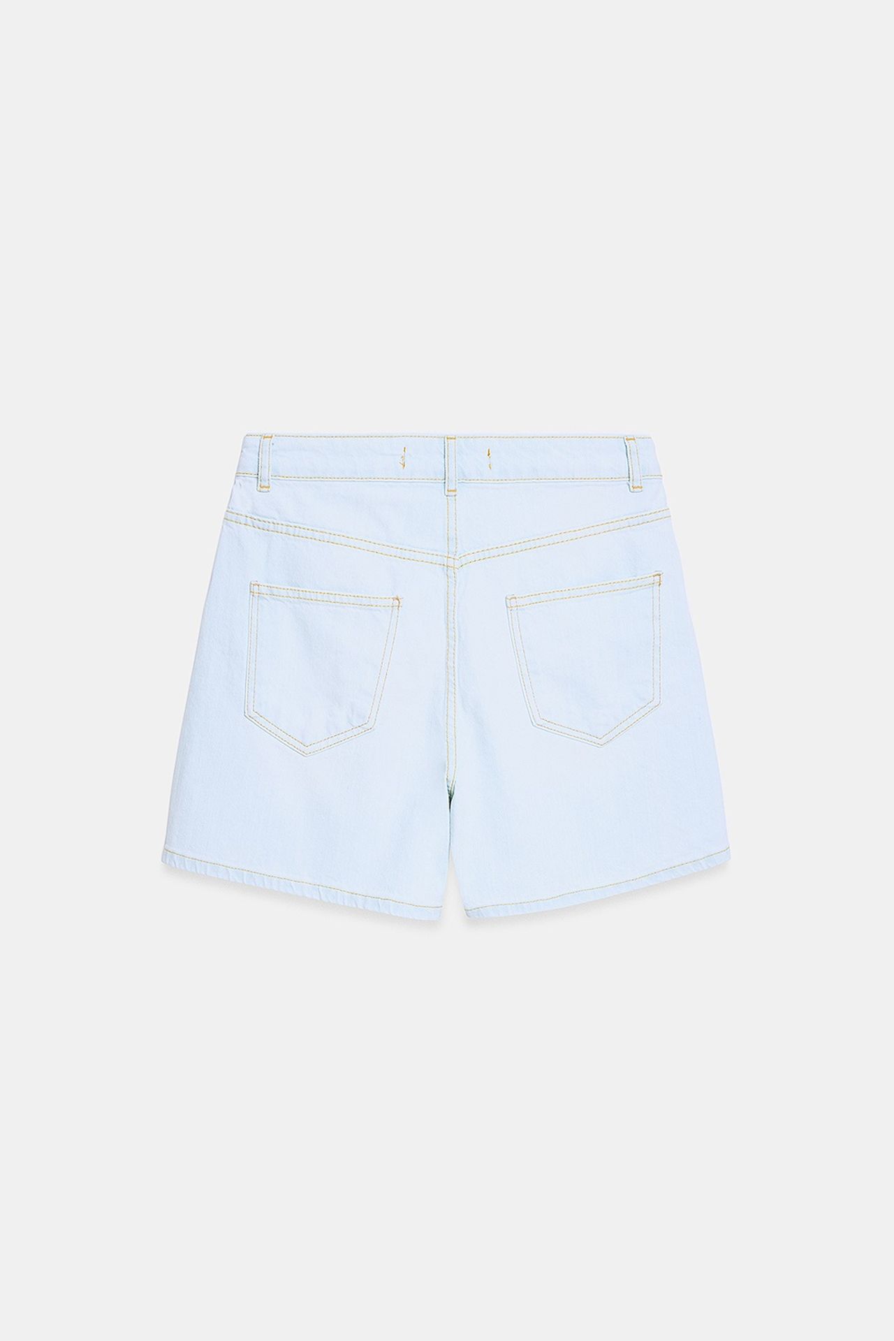 DILVIN High-Waist Wide-Leg Denim Shorts