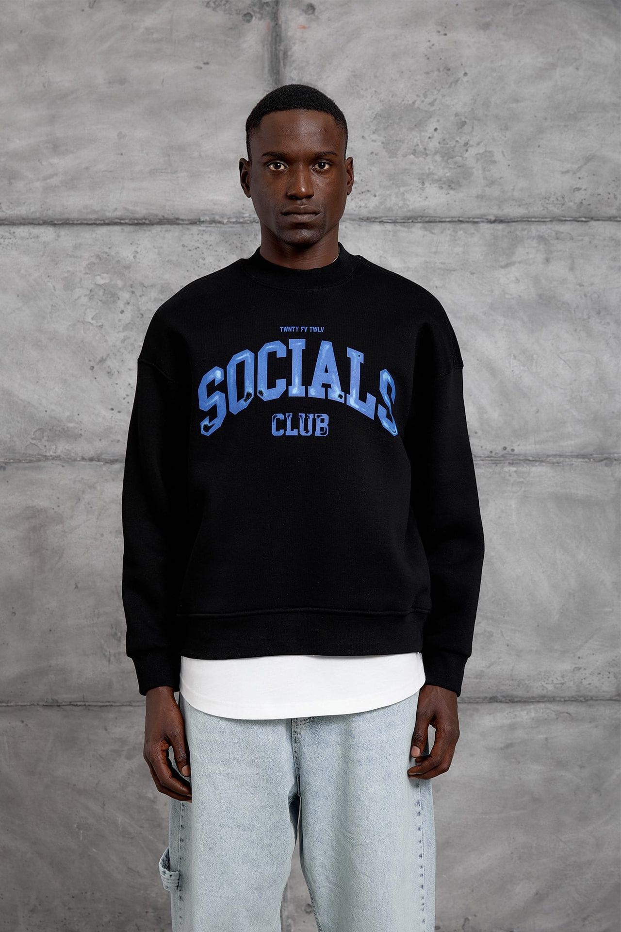 NOMARC Baskılı Geniş Kesim Bisiklet Yaka Sweatshirt 2