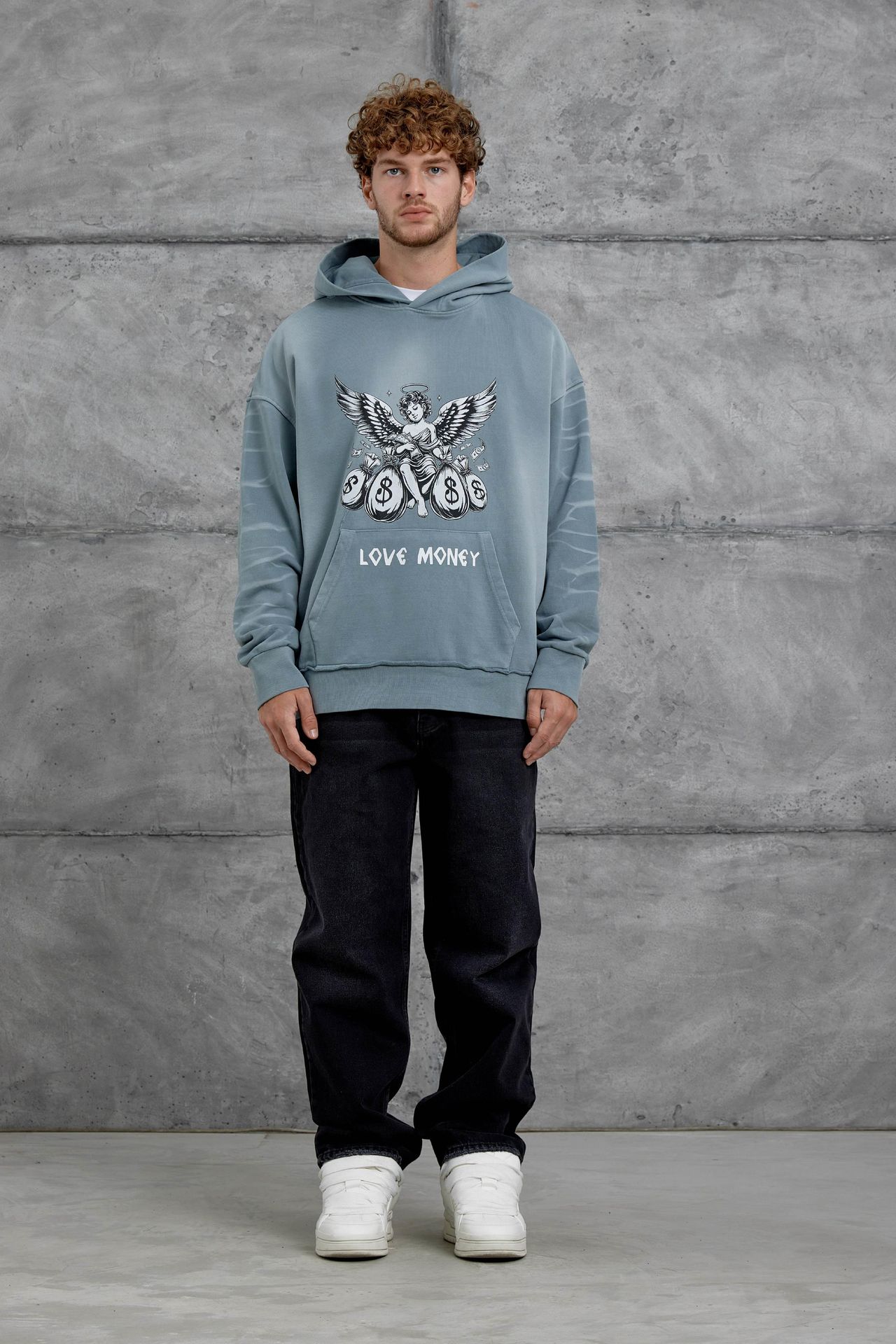 NOMARC Baskılı Kapüşonlu Oversize Sweatshirt 5