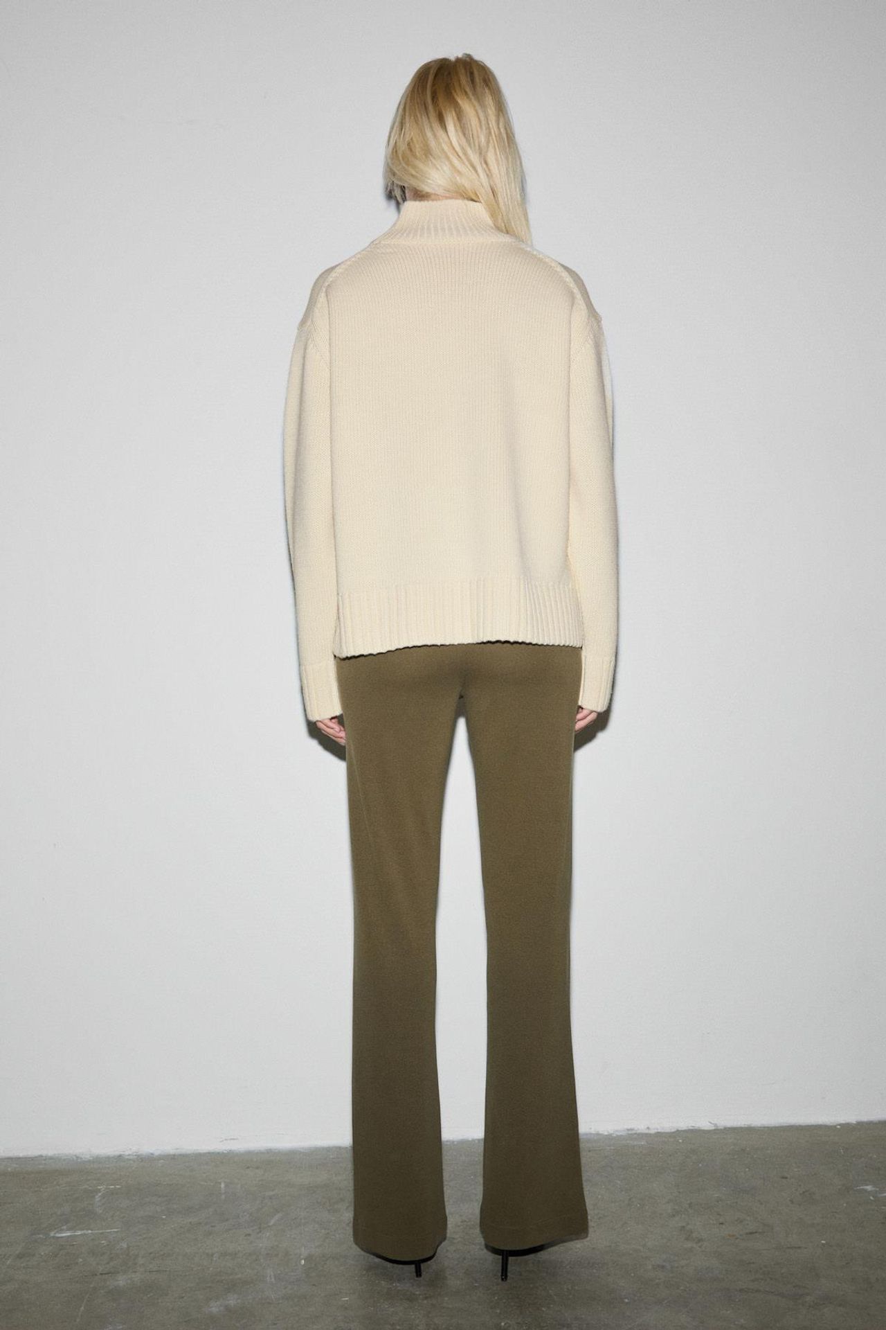 GRIMELANGE Elastic Waist Straight Leg Trousers 5