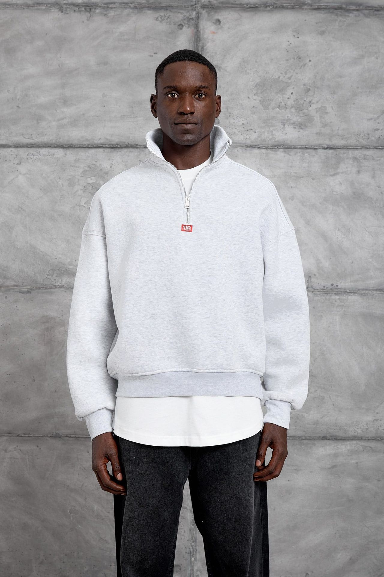 NOMARC Bol Kesim Yarım Fermuarlı Uzun Kollu Sweatshirt 4