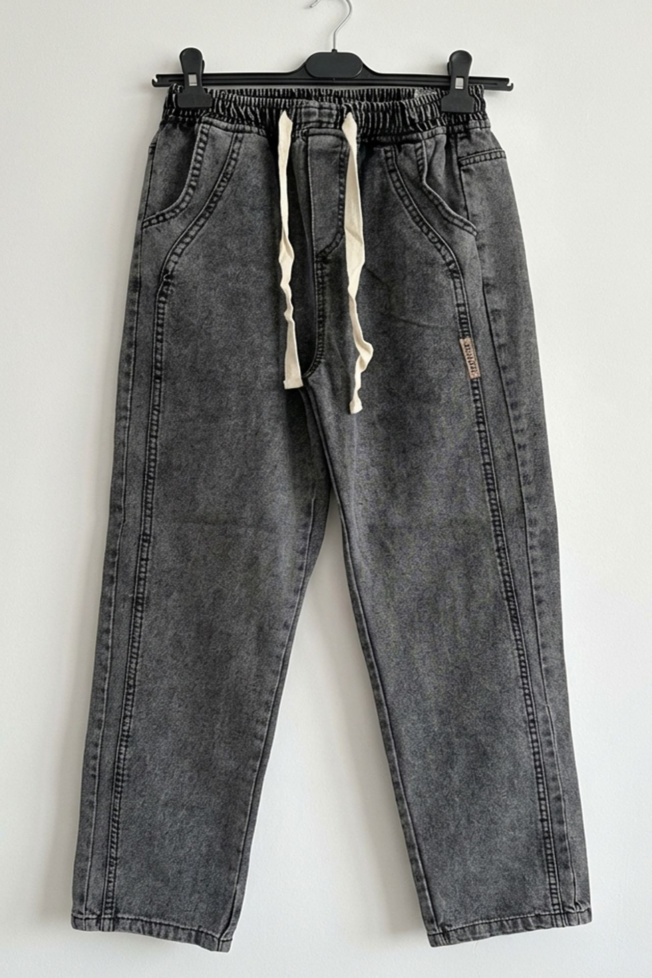 BDART Relaxed Fit Denim Pants with Drawstring Waist 5