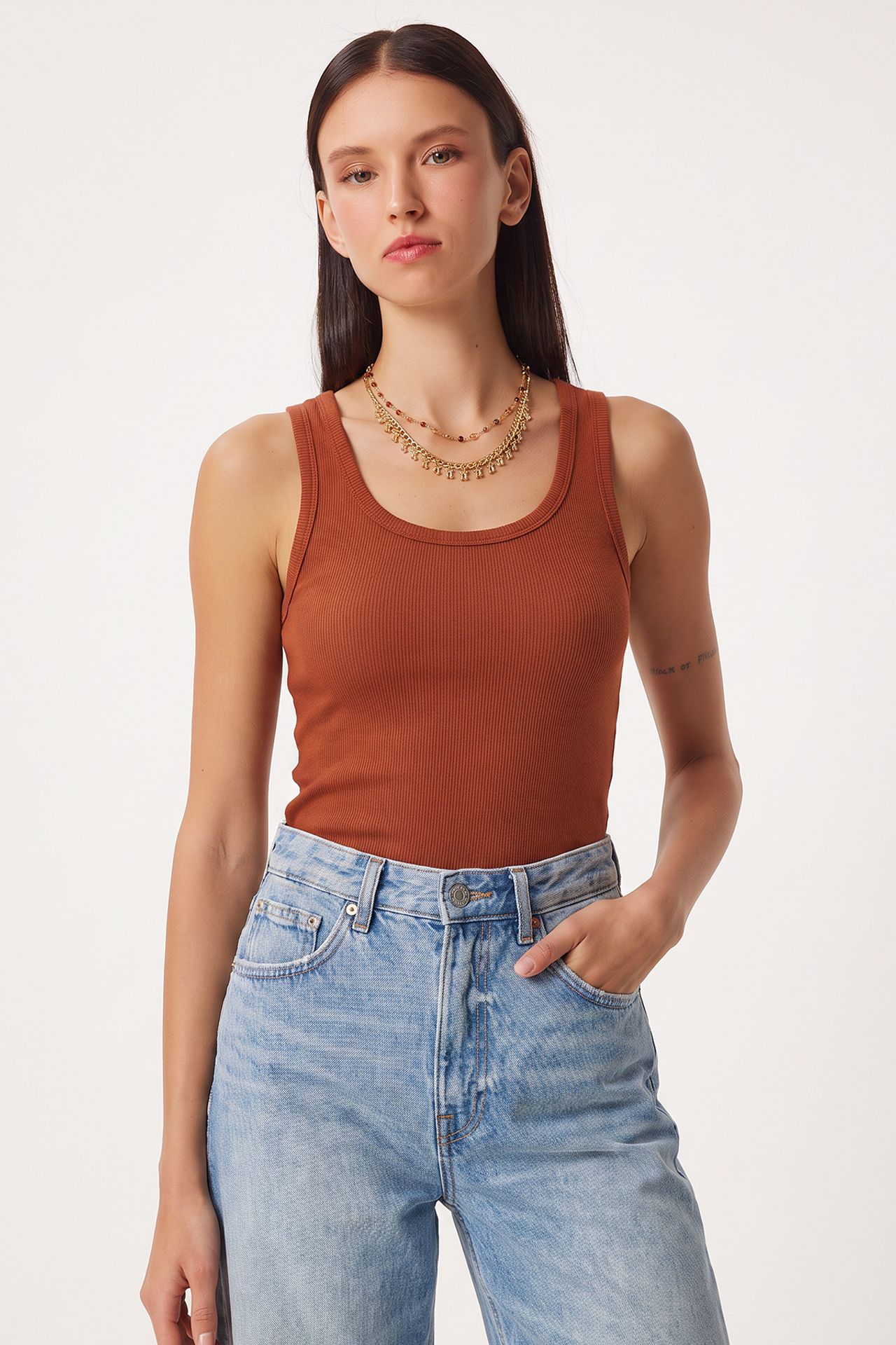 ISTANBUL 3-Pack Ribbed Cotton Cami Tops 2