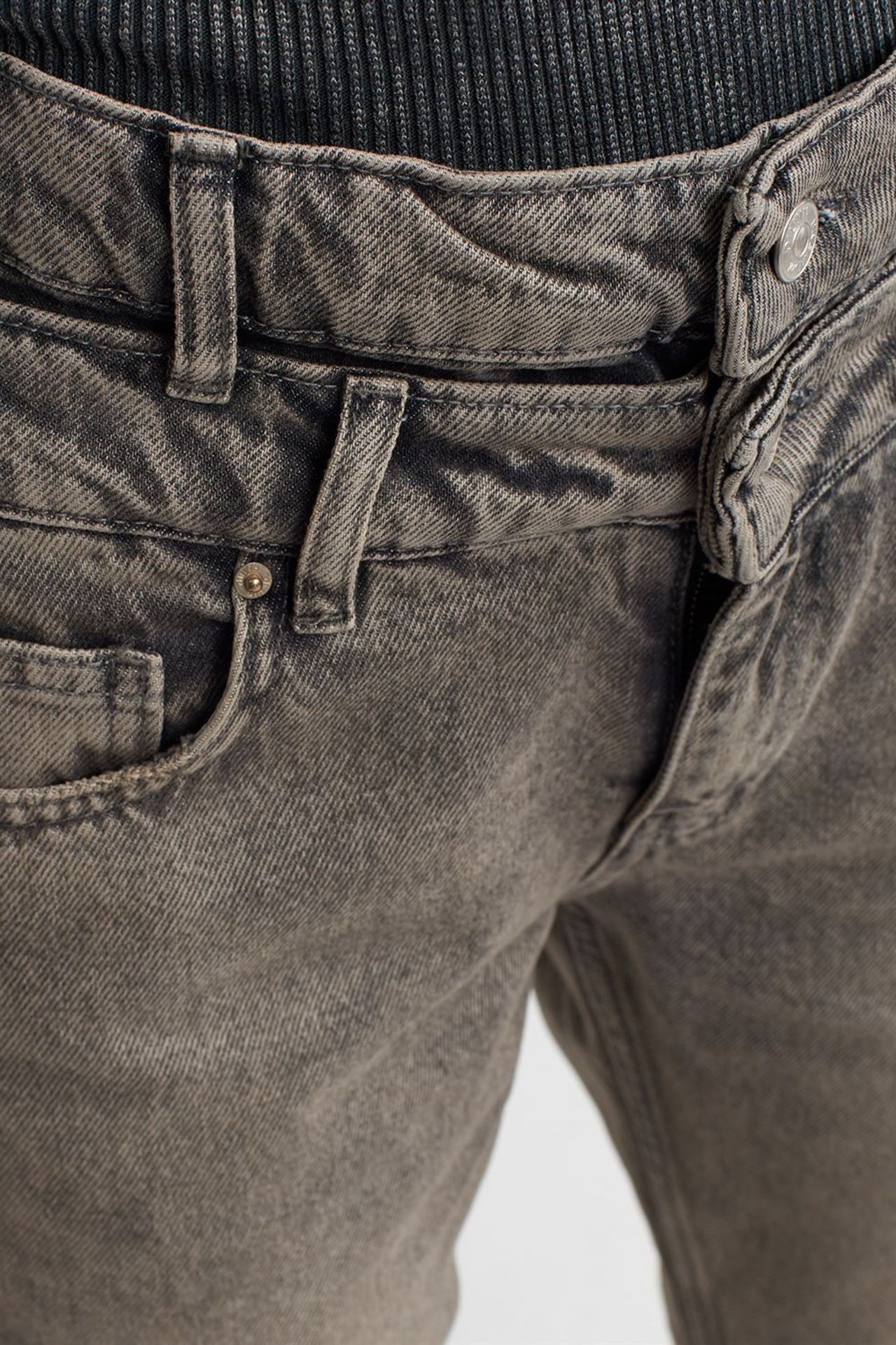 DILVIN Yüksek Bel Düz Paça Pamuklu Jean 4