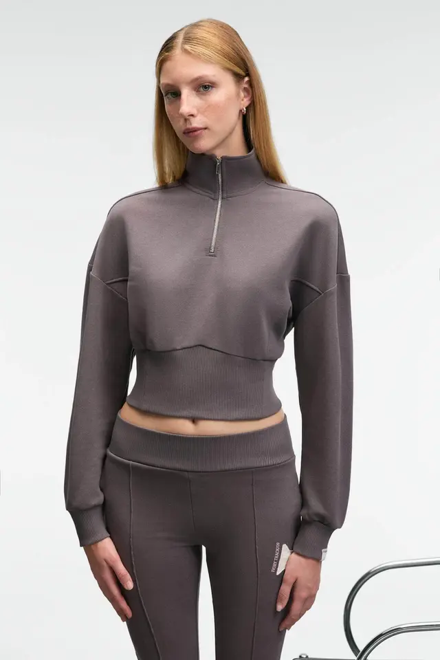 GRIMELANGE Regular Fit Half-Zip Sweatshirt