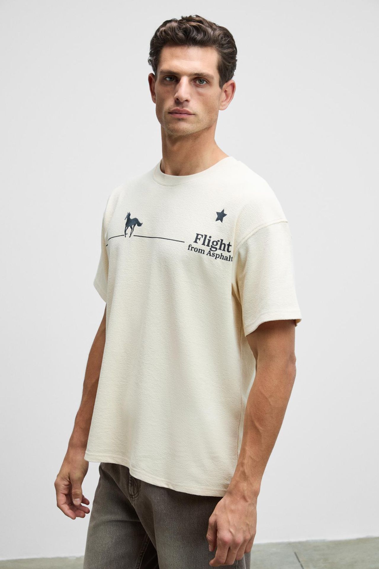 GRIMELANGE Oversized Printed Crew Neck T-Shirt 3
