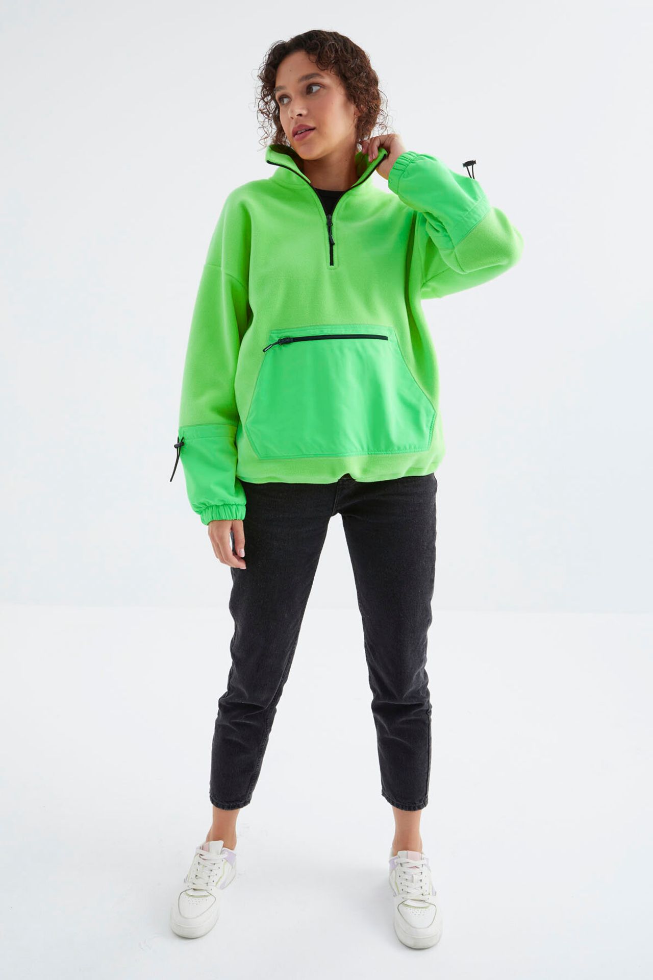 TOMMY Oversized Plush Half-Zip Sweatshirt 5