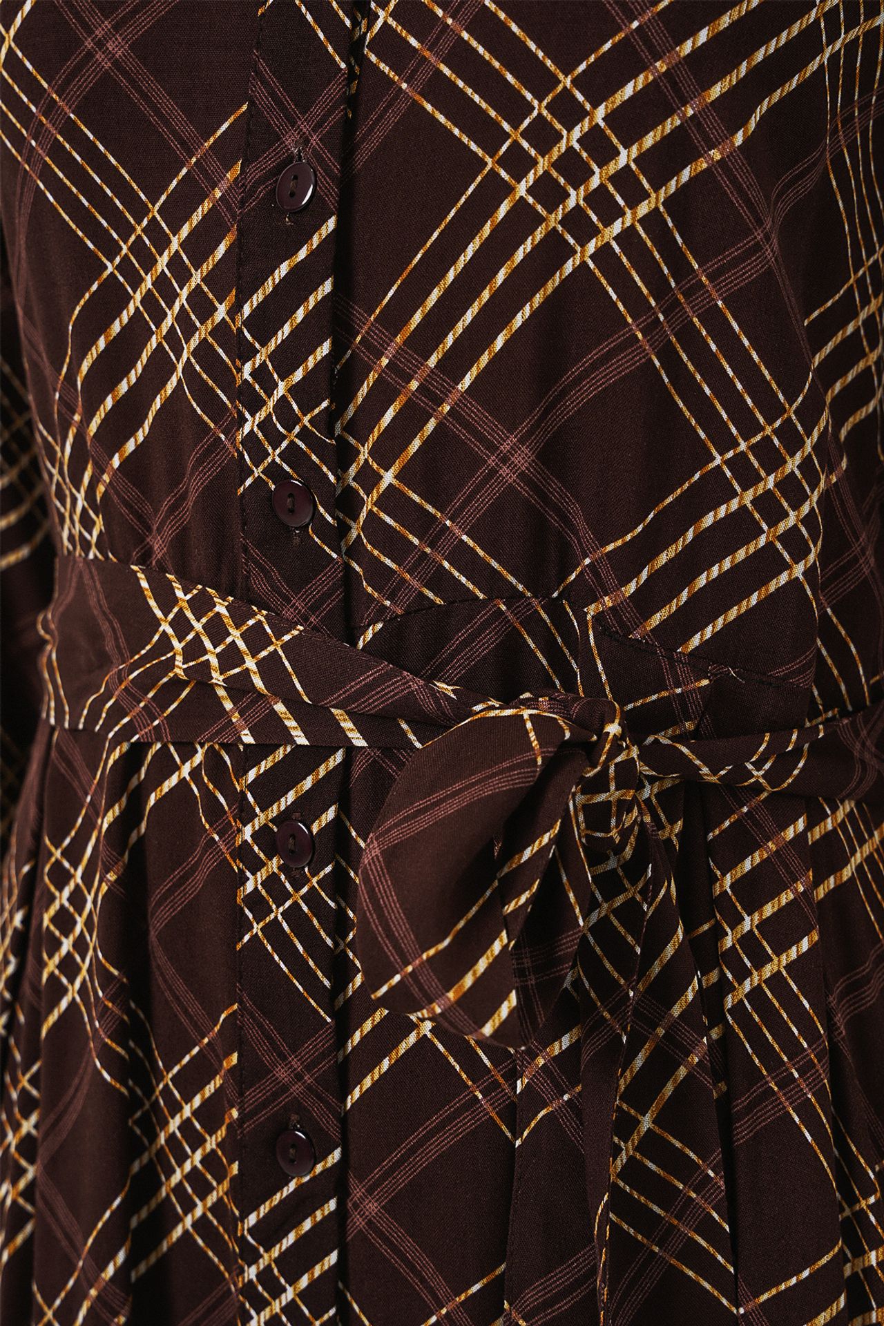 BDART Plaid Midi Shirt Dress with Button Closure 5
