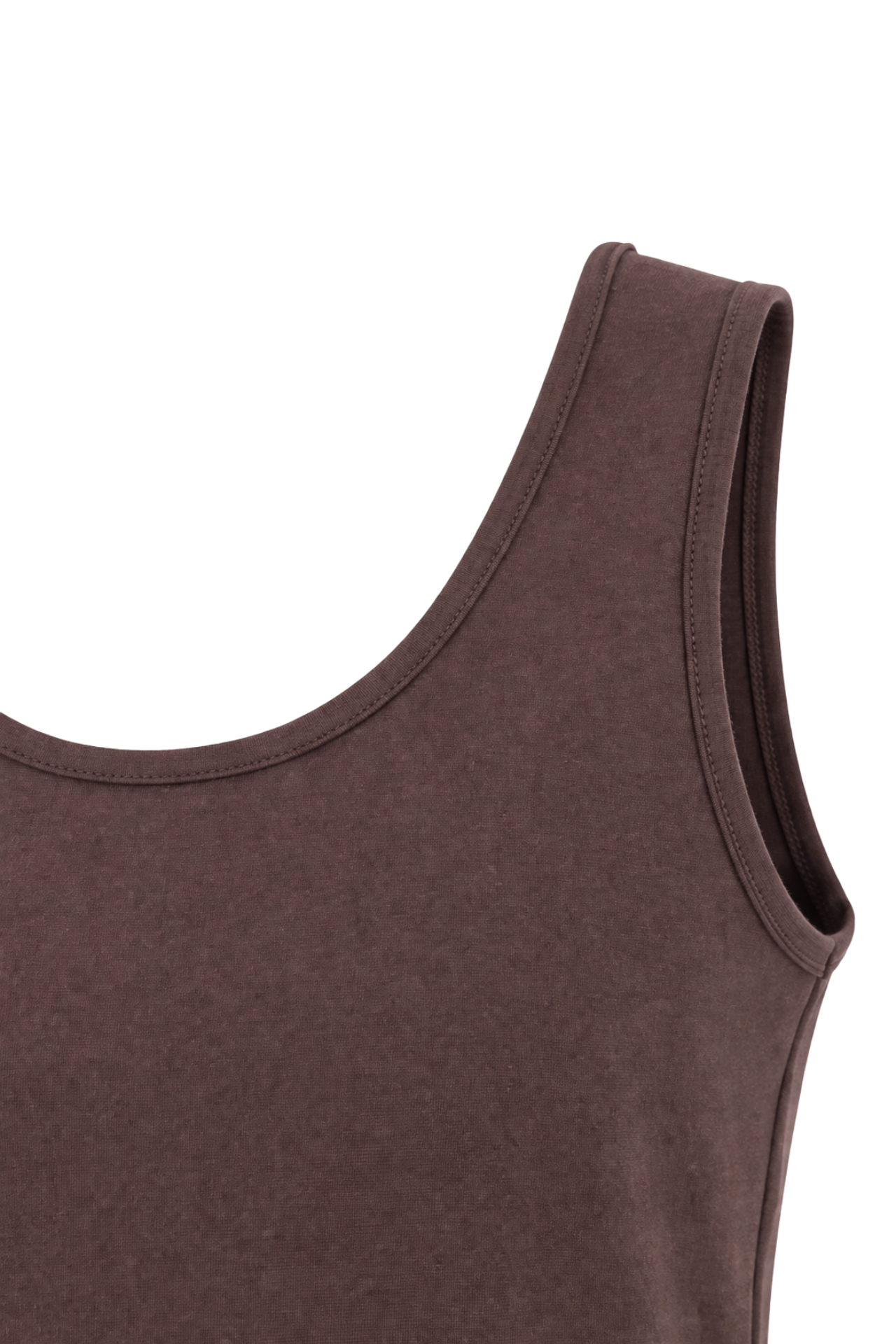MIXRAY Casual U Neck Cotton Blend Tank Top 2