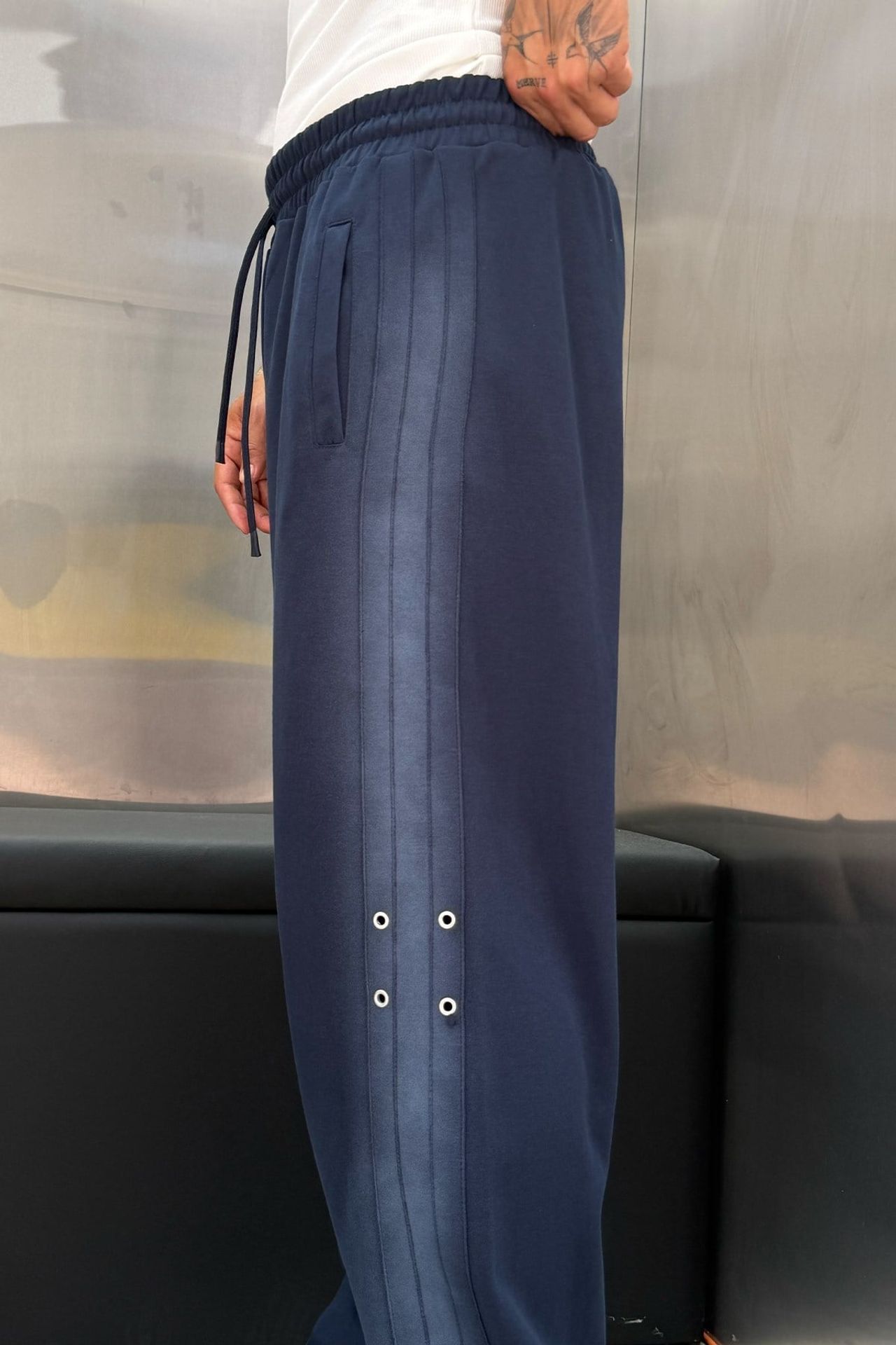 NOMARC Geniş Paça Elastik Belli Jogger Pantolon 2