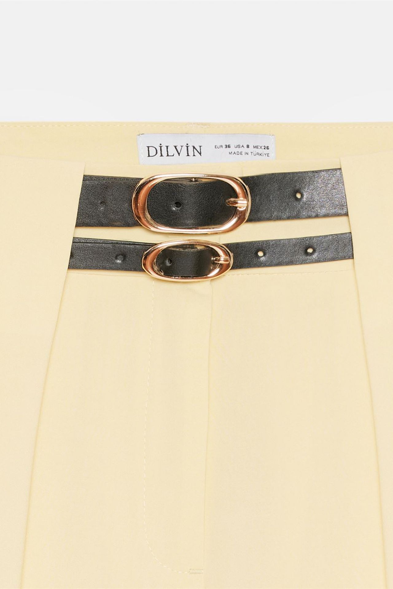 DILVIN Yüksek Bel Geniş Paça Pilili Pantolon 7