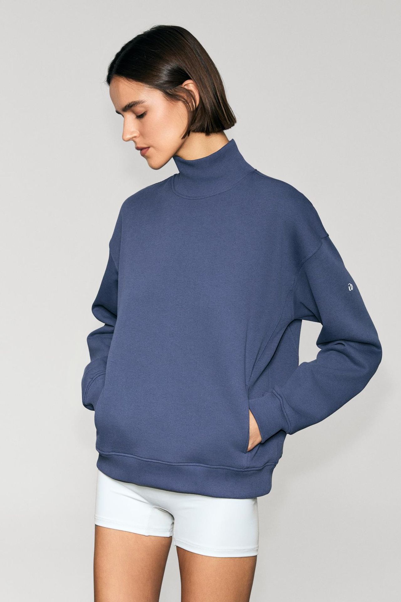 GRIMELANGE Turtleneck Pocket Sweatshirt 4