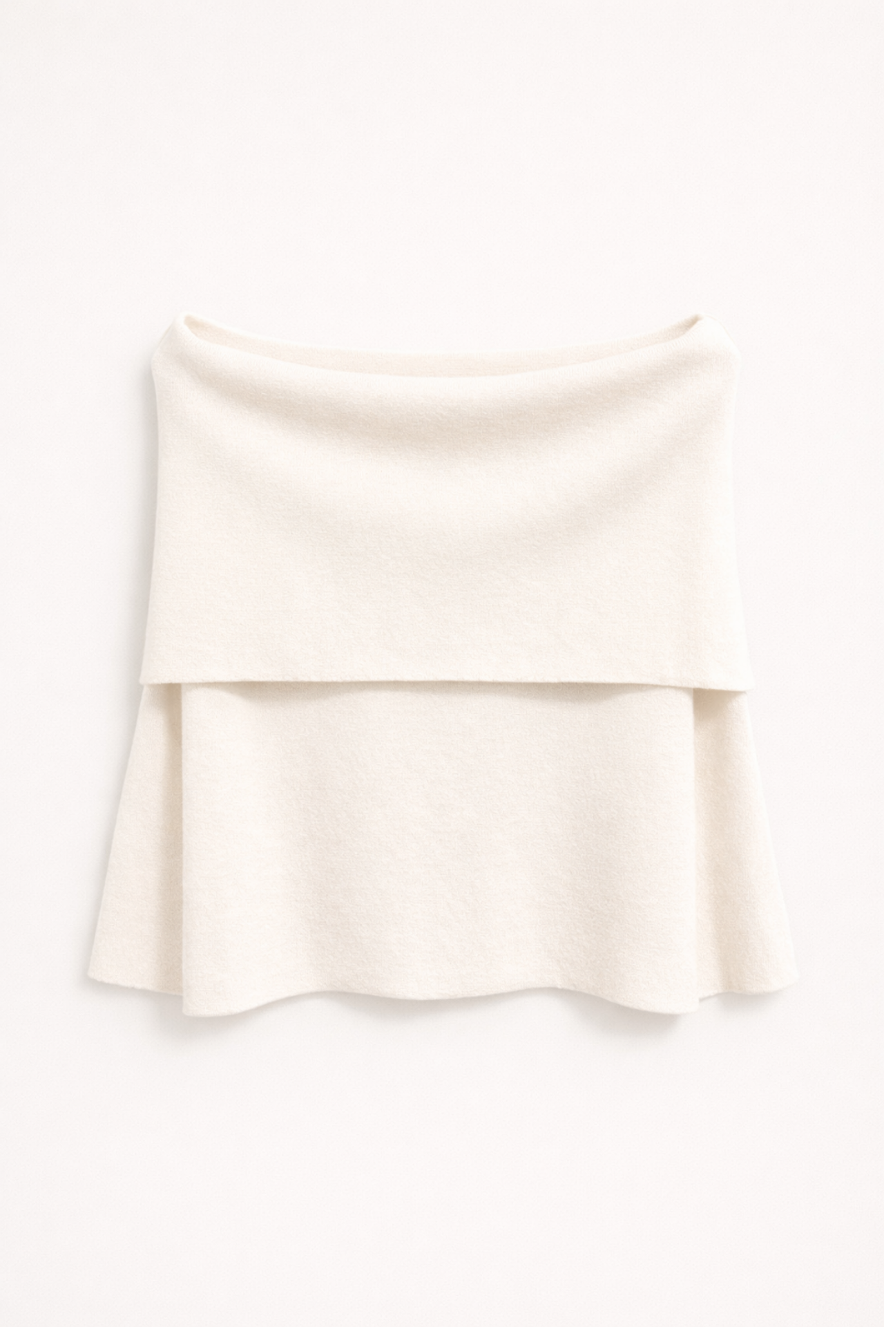 MIXRAY Oversized Ribbed Knitwear Blouse with Madonna Collar 4