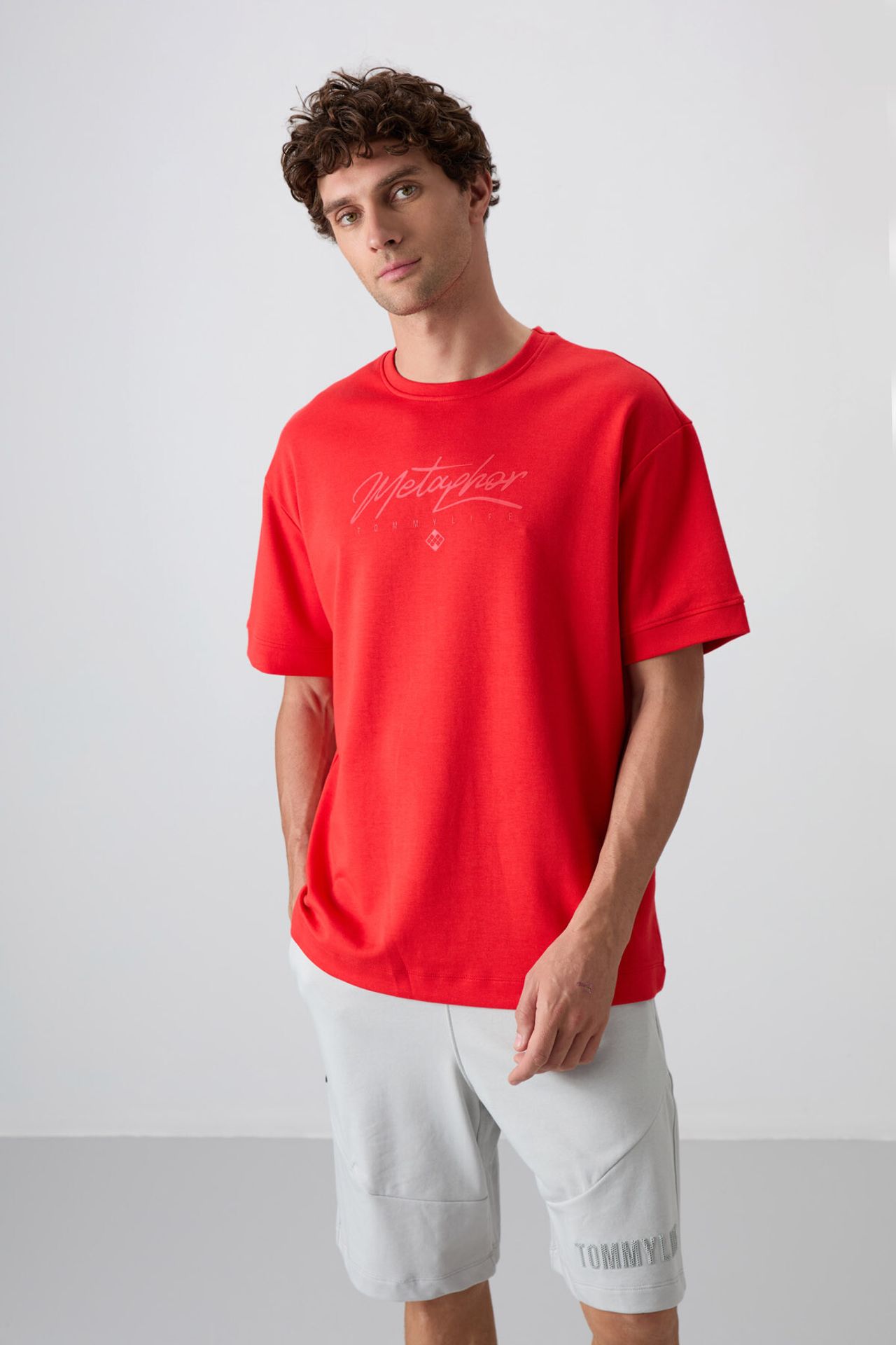 TOMMY Oversized Logo Crew Neck T-Shirt 4