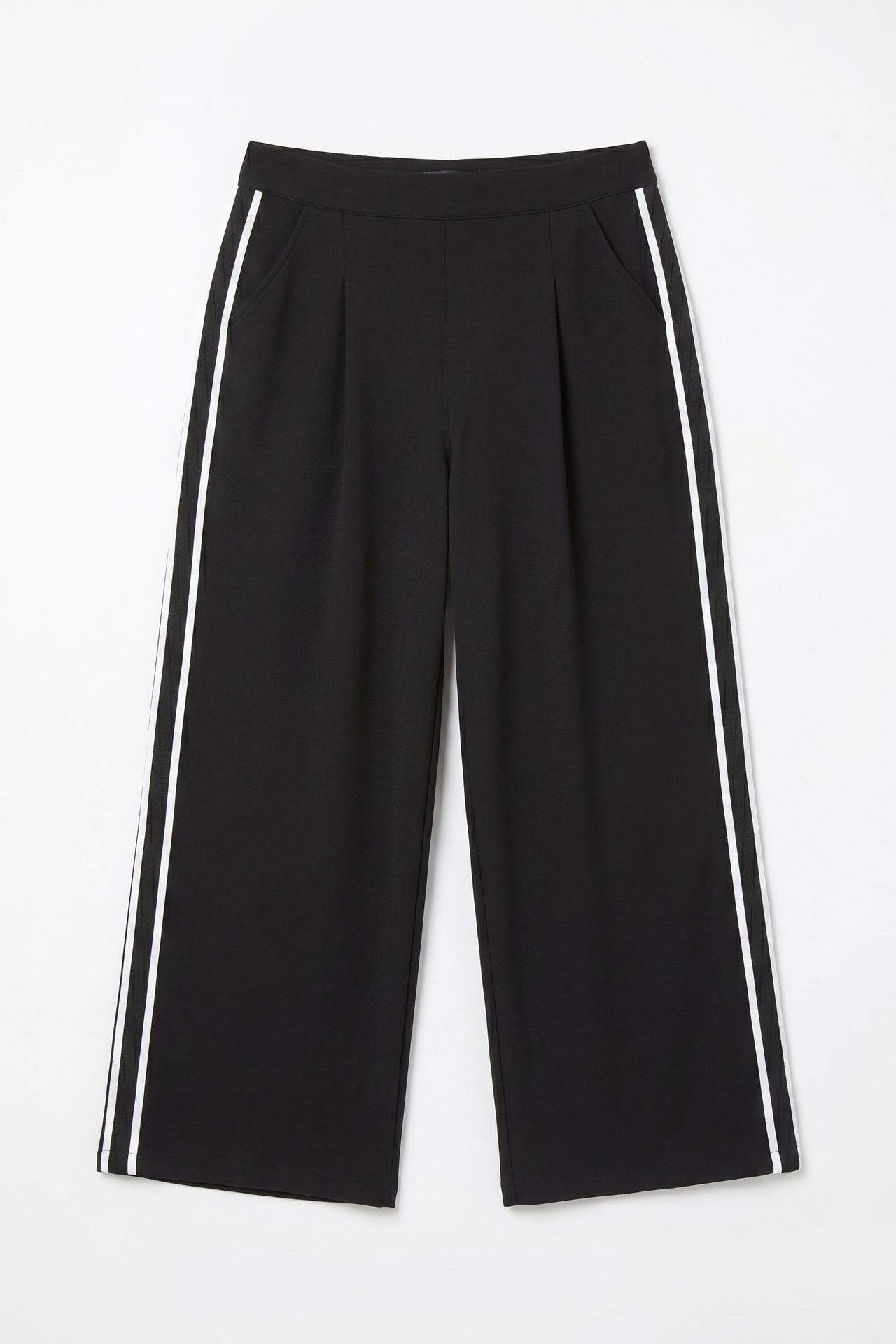 MY FASHION High-Waist Pleated Wide-Leg Trousers 6