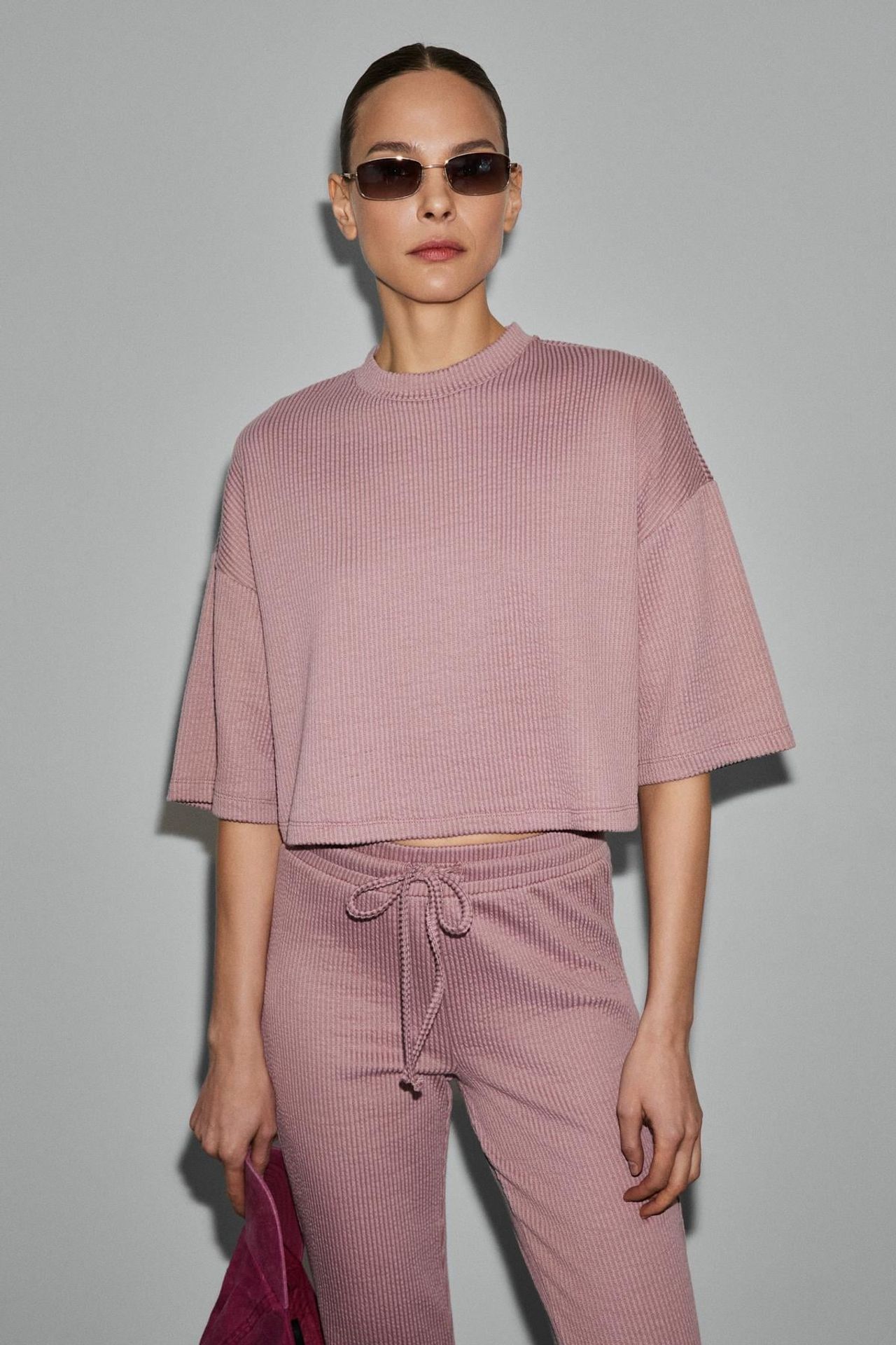 GRIMELANGE Short Fitted Pull-On Crop Top 2