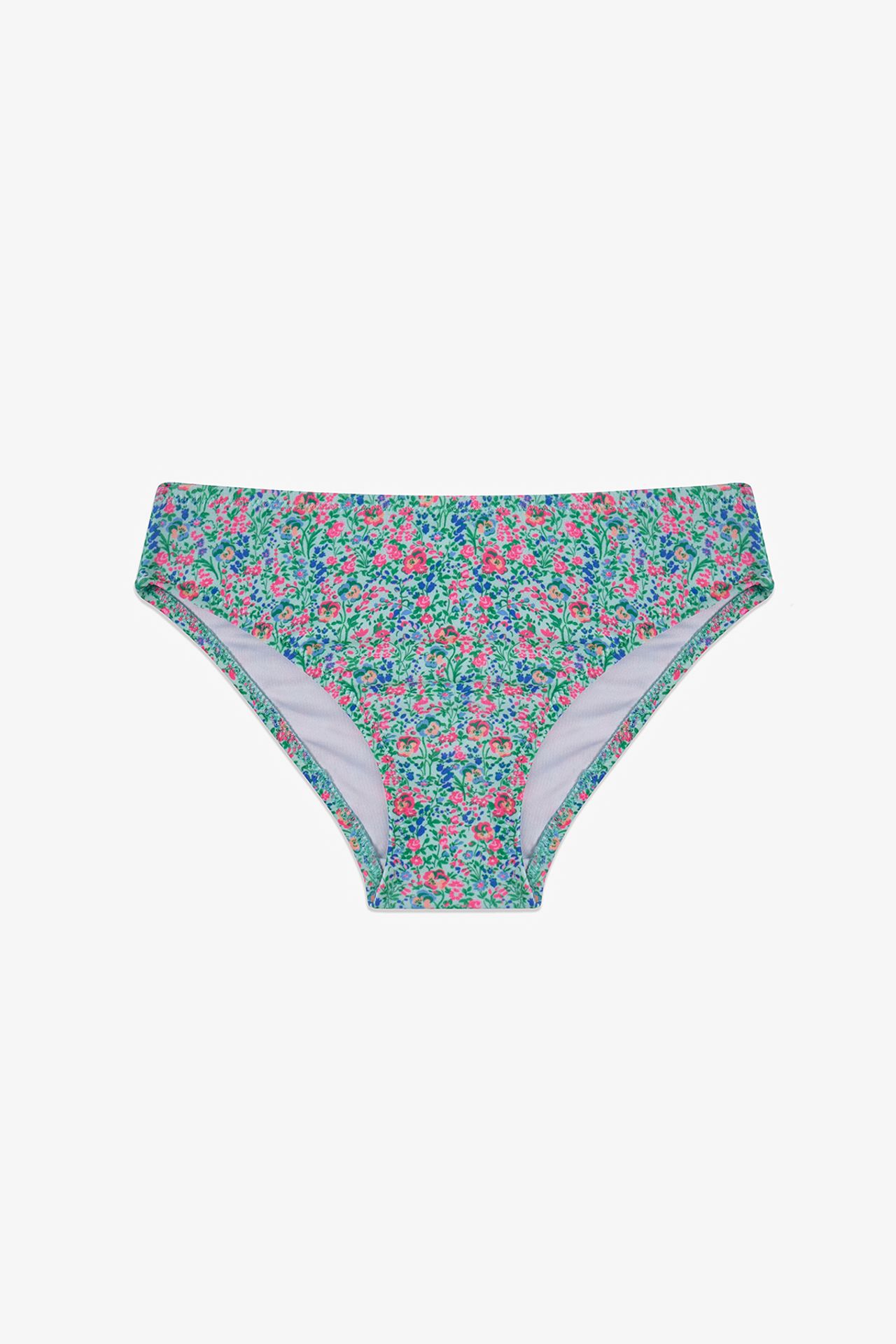PENTI Girls' Ditsy Bandeau Tiny Floral Pattern Bikini Set 3
