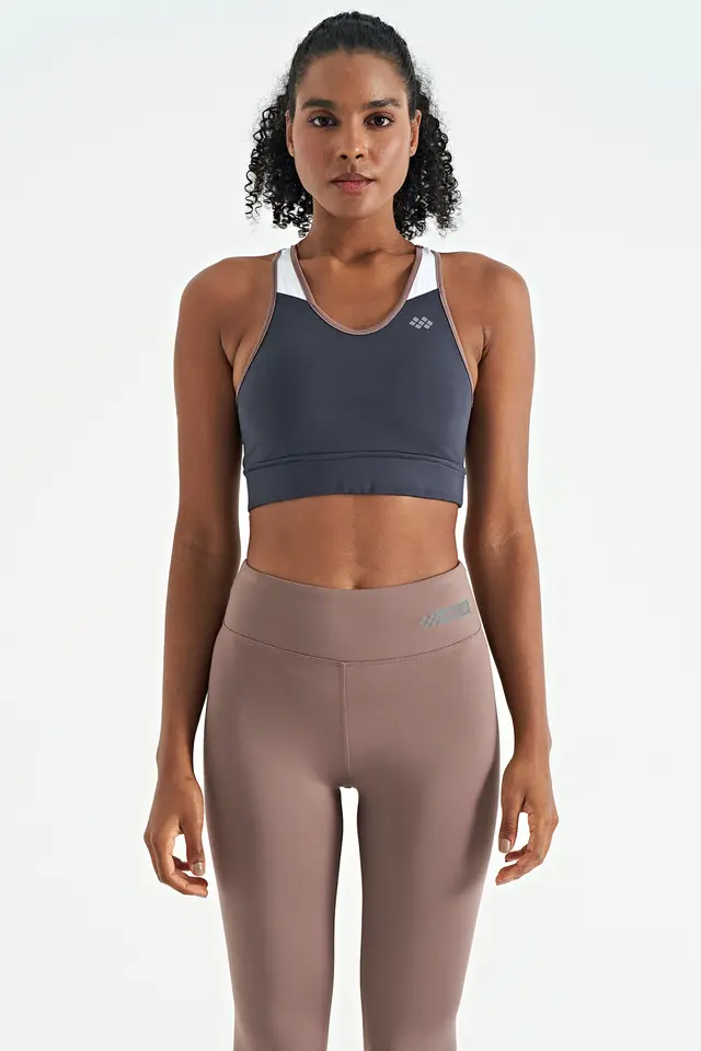 TOMMY Fitted U Collar Knitted Sports Crop Top