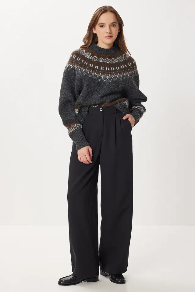 ISTANBUL High Waist Wide Leg Palazzo Pants