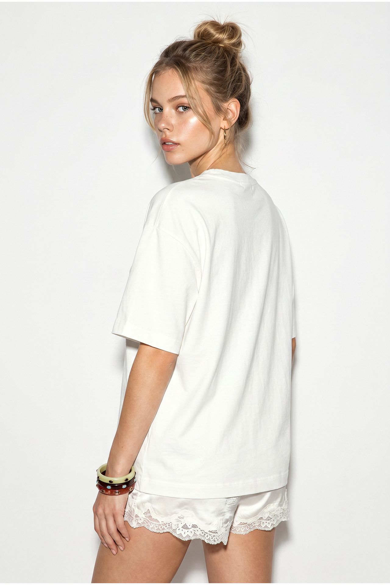 LUCCI Oversized Printed Cotton T-Shirt 5
