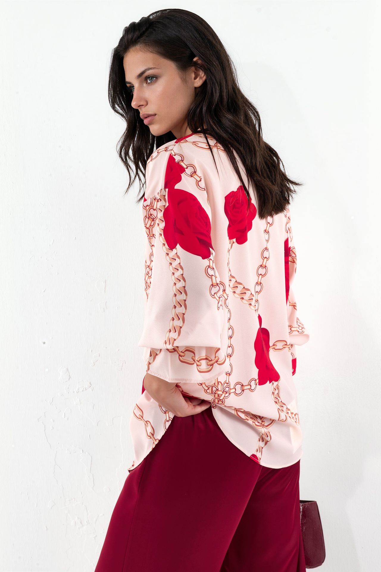 MSN Printed Crepe Shirt 1