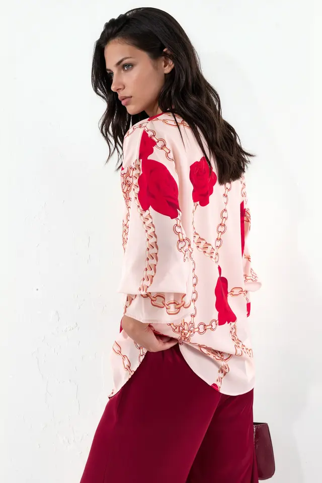MSN Printed Crepe Shirt