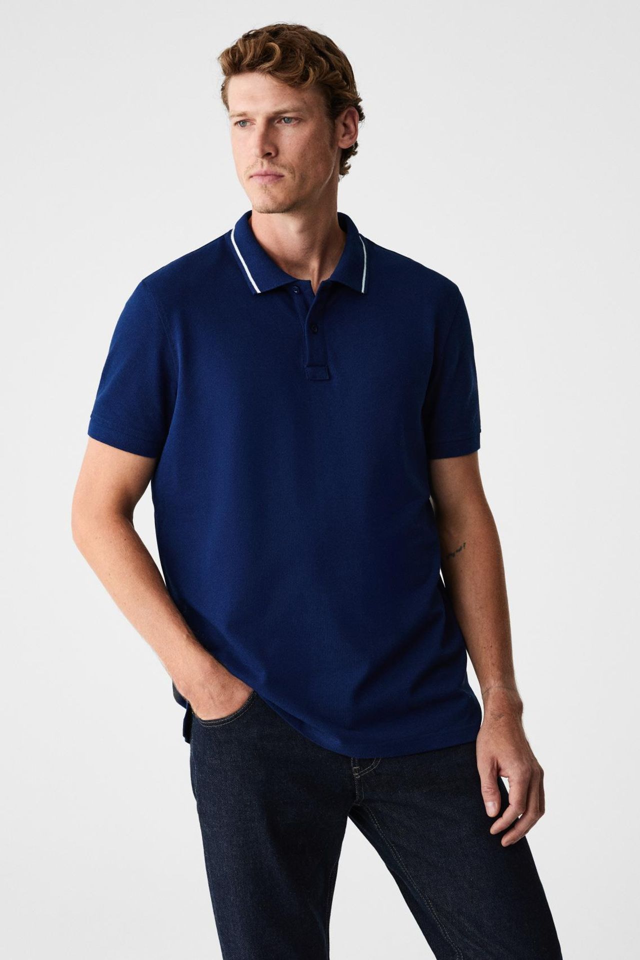 GRIMELANGE Polo Yaka Çizgili Tişört 3