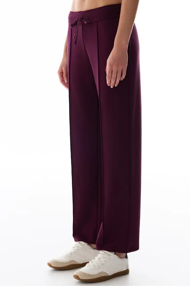 PENTI Women's Modal Straight-Leg Pants High