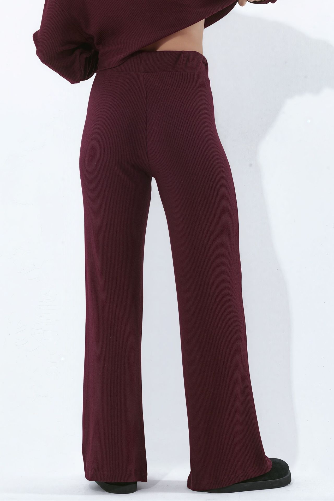 BUSEM Women's Elastic Waist Straight Pants