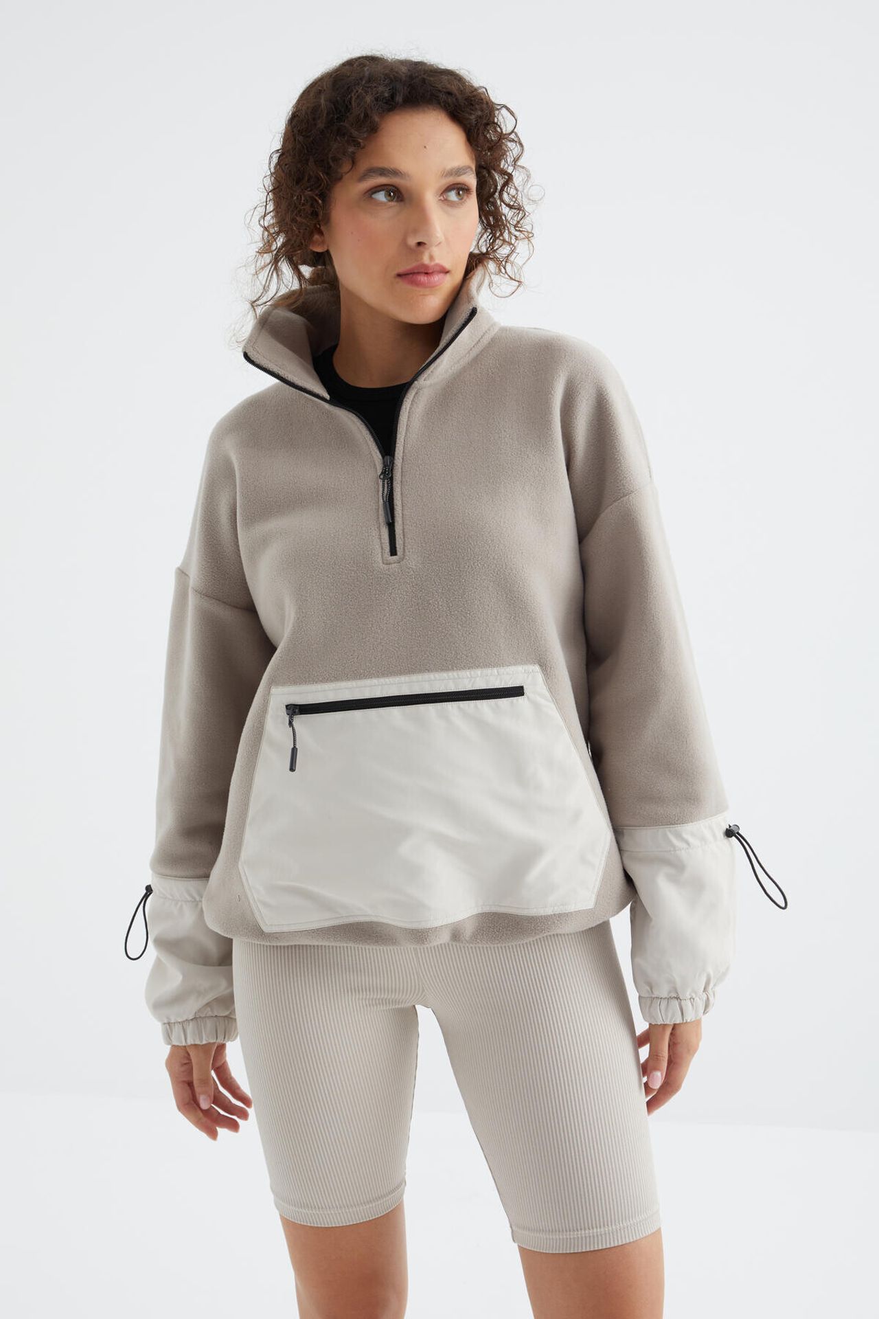TOMMY Oversized Plush Half-Zip Sweatshirt 2