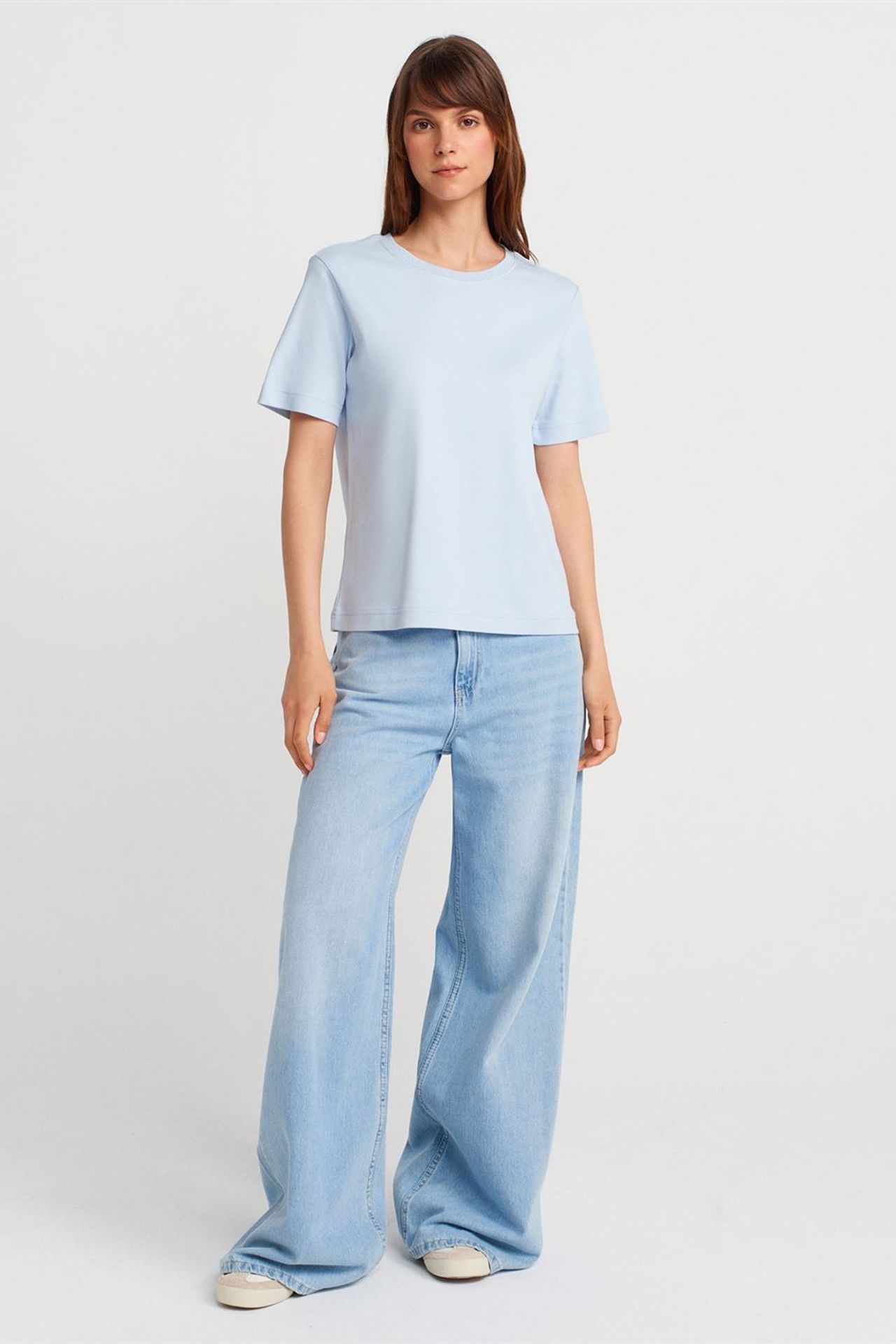 DILVIN Women's Cotton Crew Neck T-Shirt 4