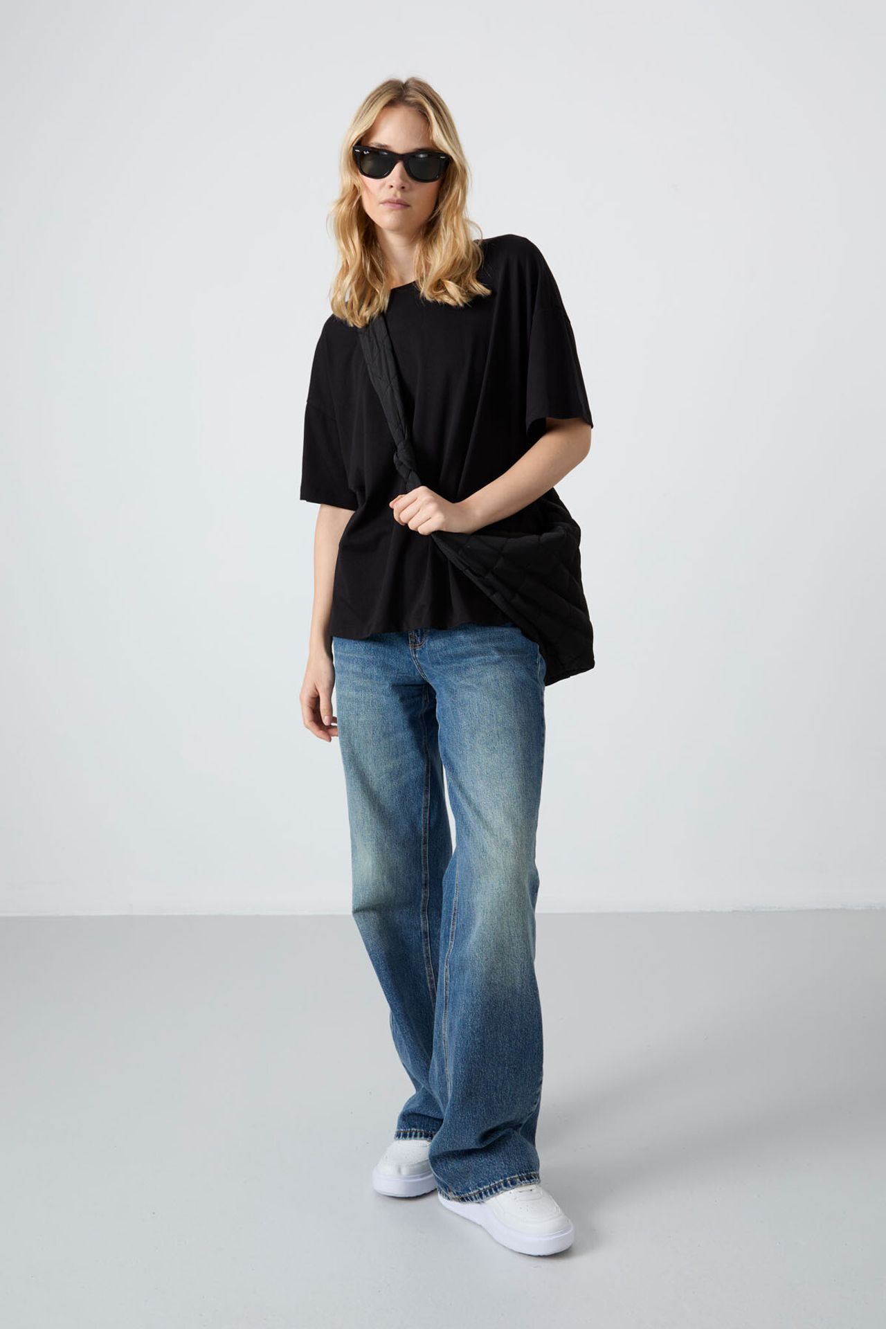TOMMY Oversized Cotton-Modal Crew Neck T-Shirt 1