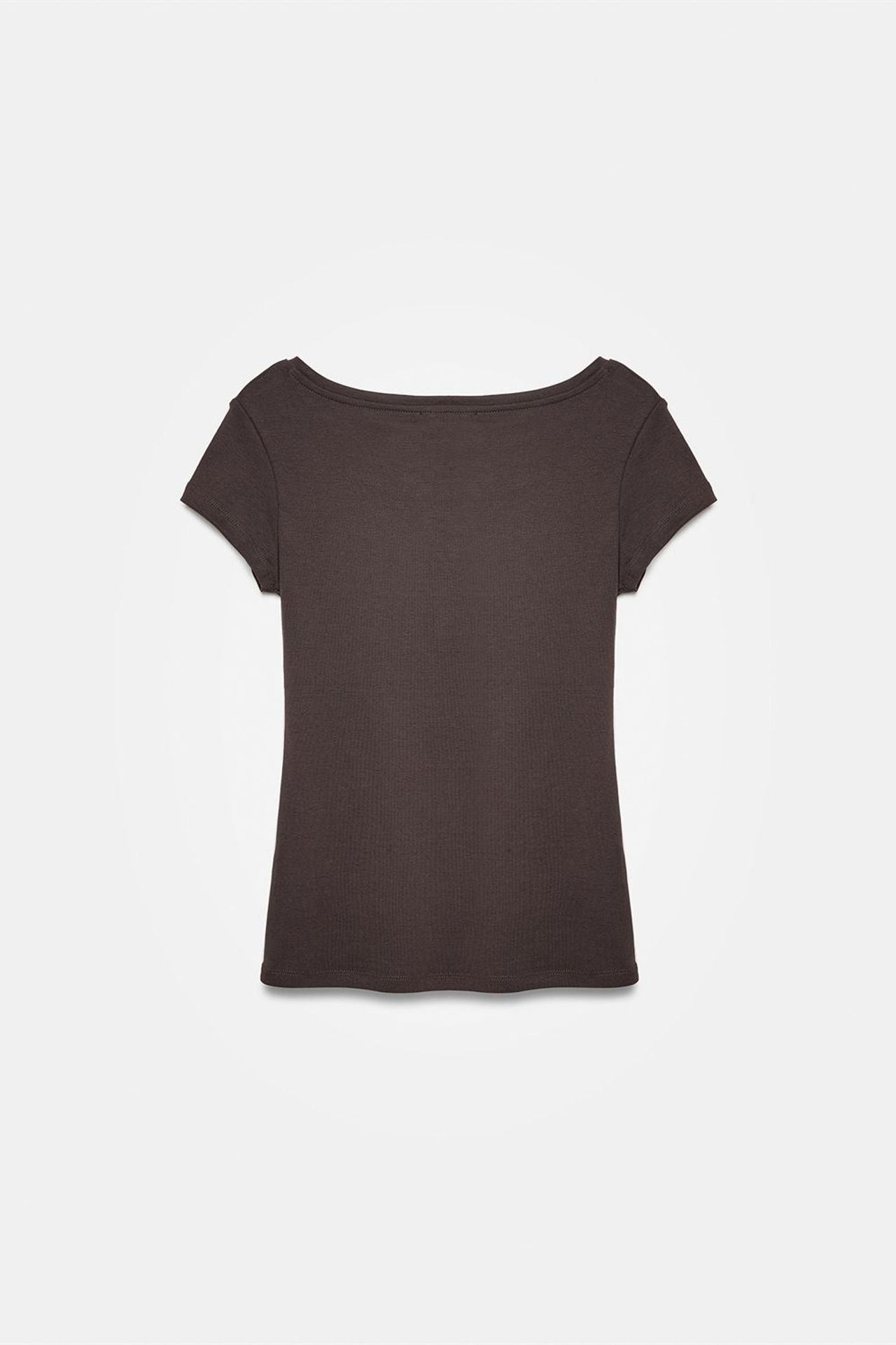 DILVIN Women's Slim Fit Cotton U-Neck T-Shirt 6