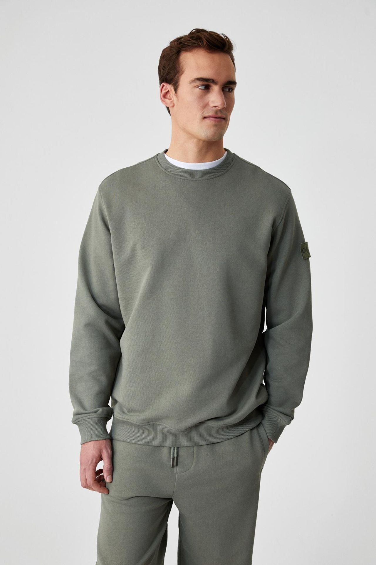 GRIMELANGE Nakışlı Bisiklet Yaka Sweatshirt 6
