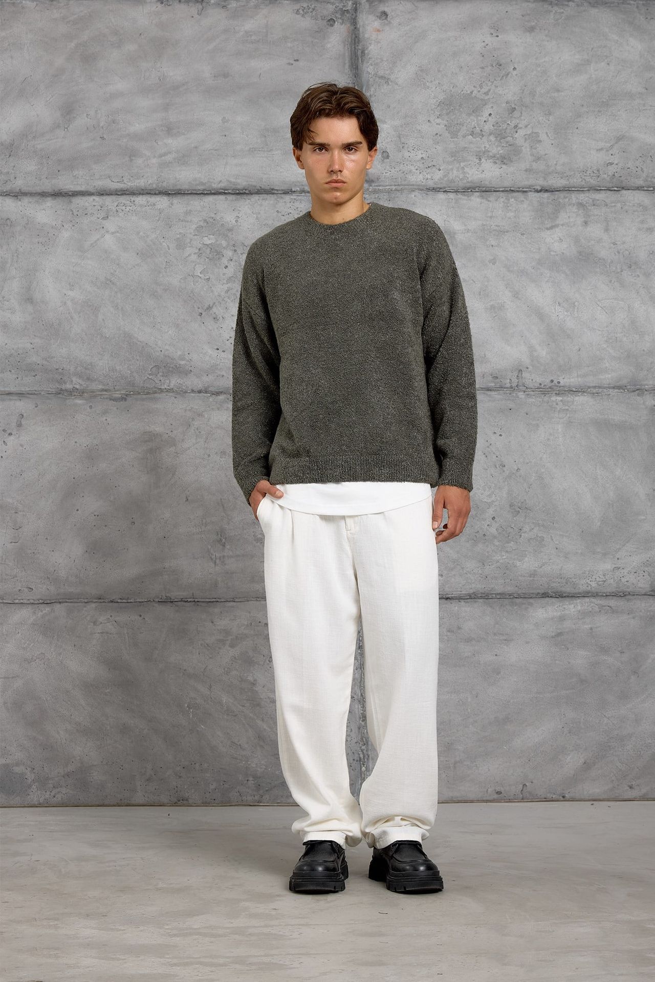 NOMARC Regular Fit Bisiklet Yaka Kazak 3