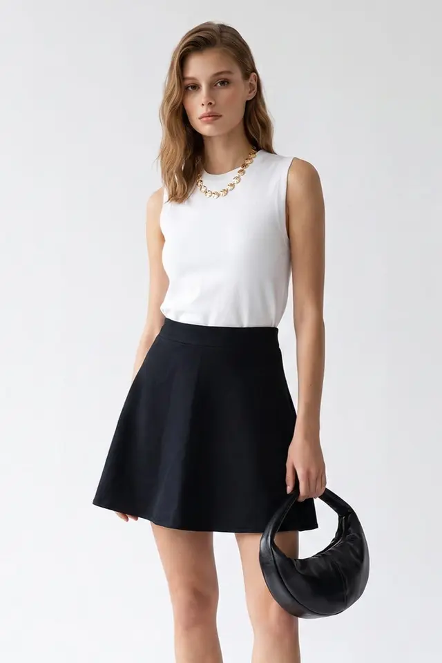MIXRAY Cotton Skirt