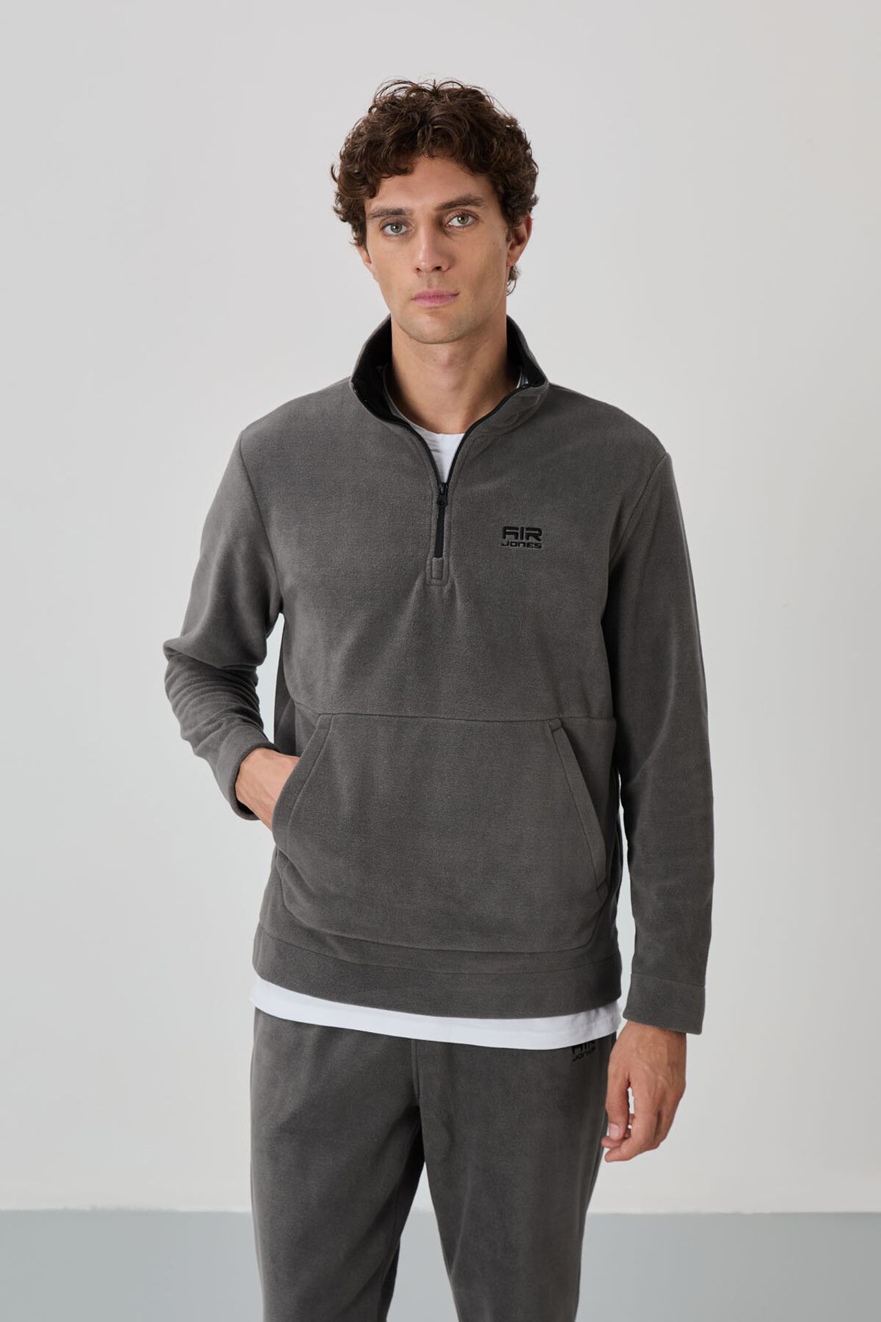 TOMMY Men's Zipper Collar Sweatshirt And Pants Set 2