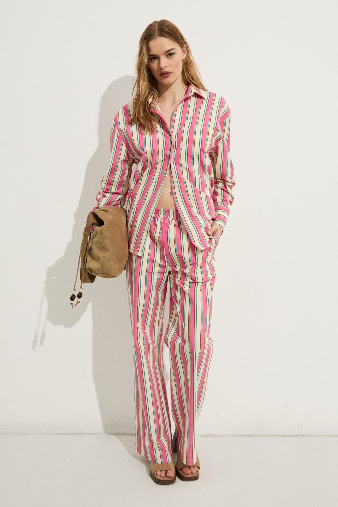 GRIMELANGE Oversized Striped Button Shirt 2