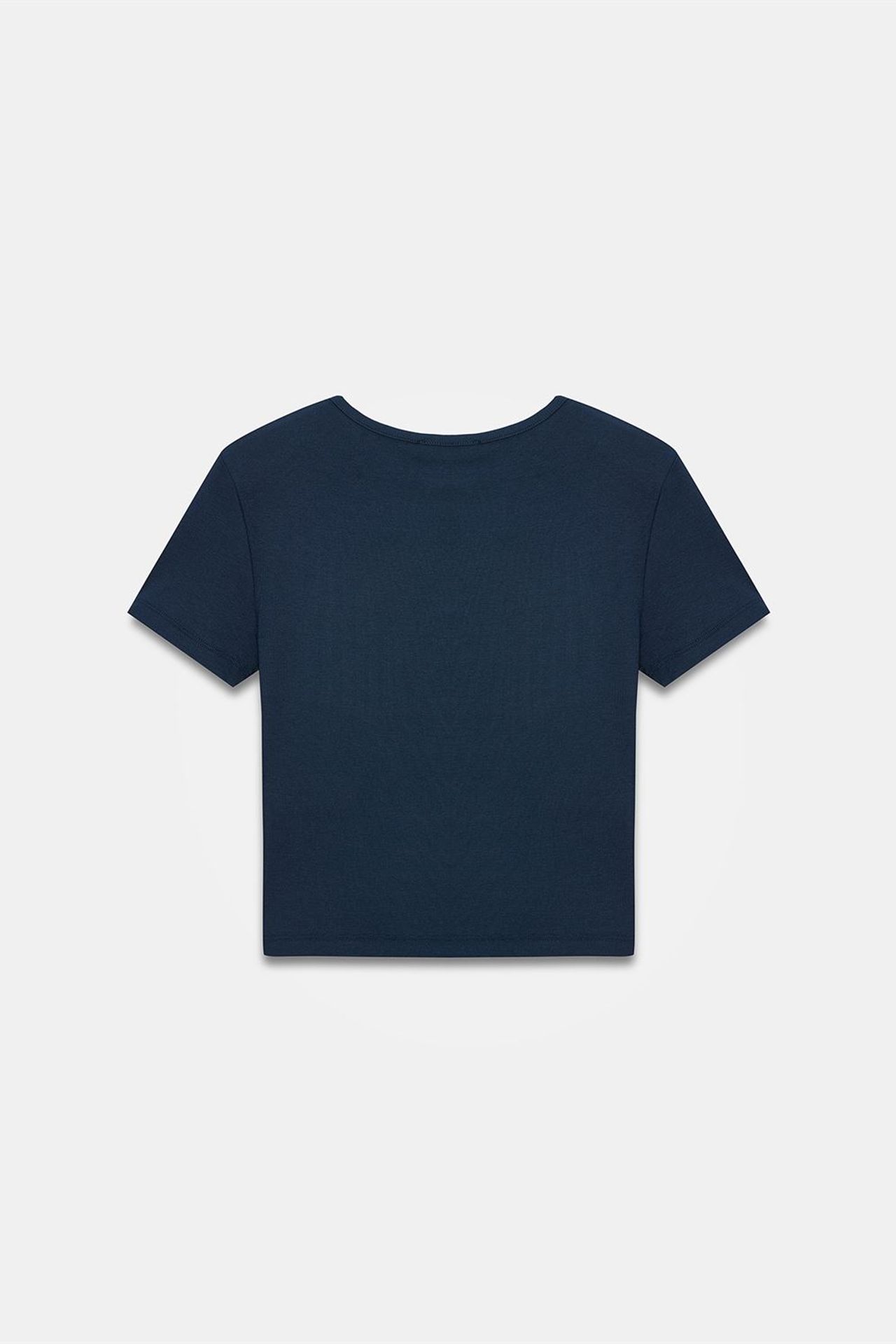 DILVIN Dar Kesim Kısa Jersey Bluz 6