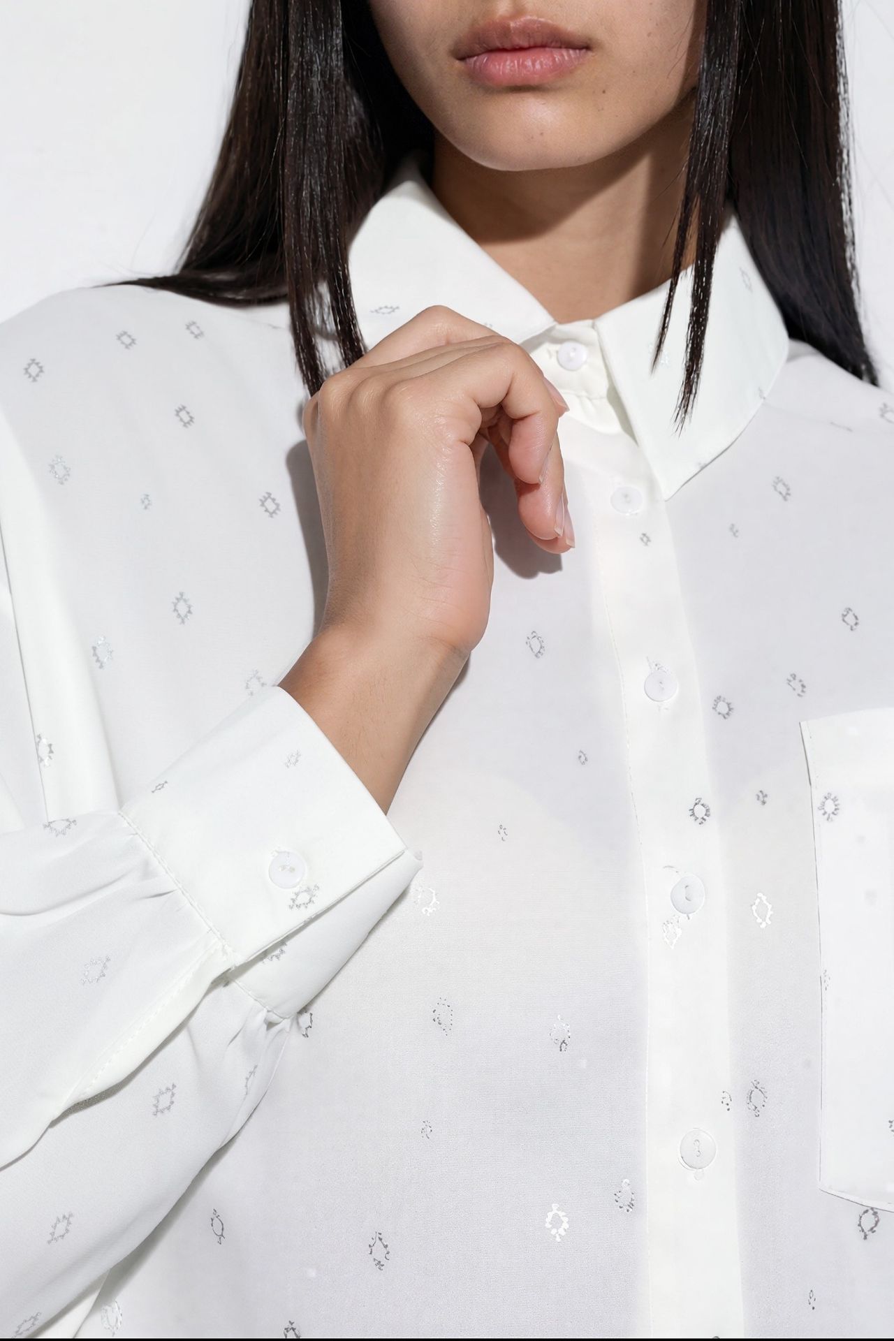 BDART Oversized Long Sleeve Printed Shirt with Pocket 4