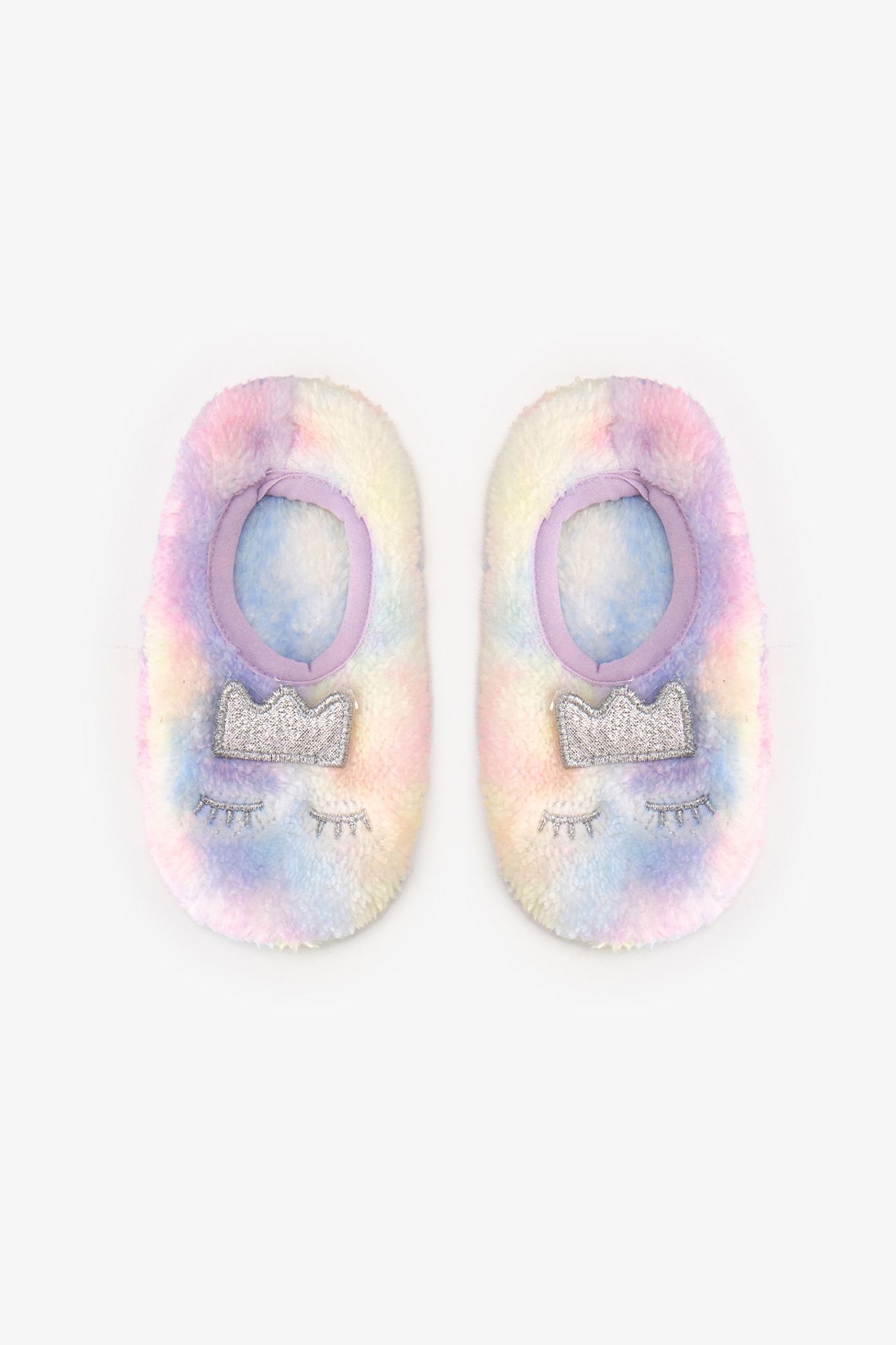PENTI Girls' Tiedye Princess Slipper Socks 1