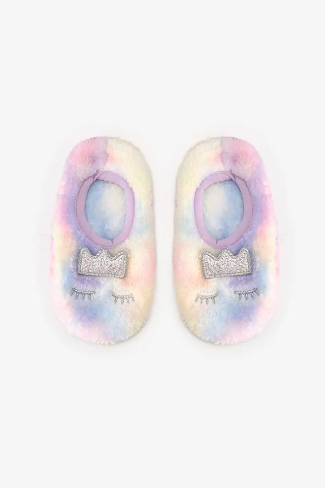 PENTI Girls' Tiedye Princess Slipper Socks
