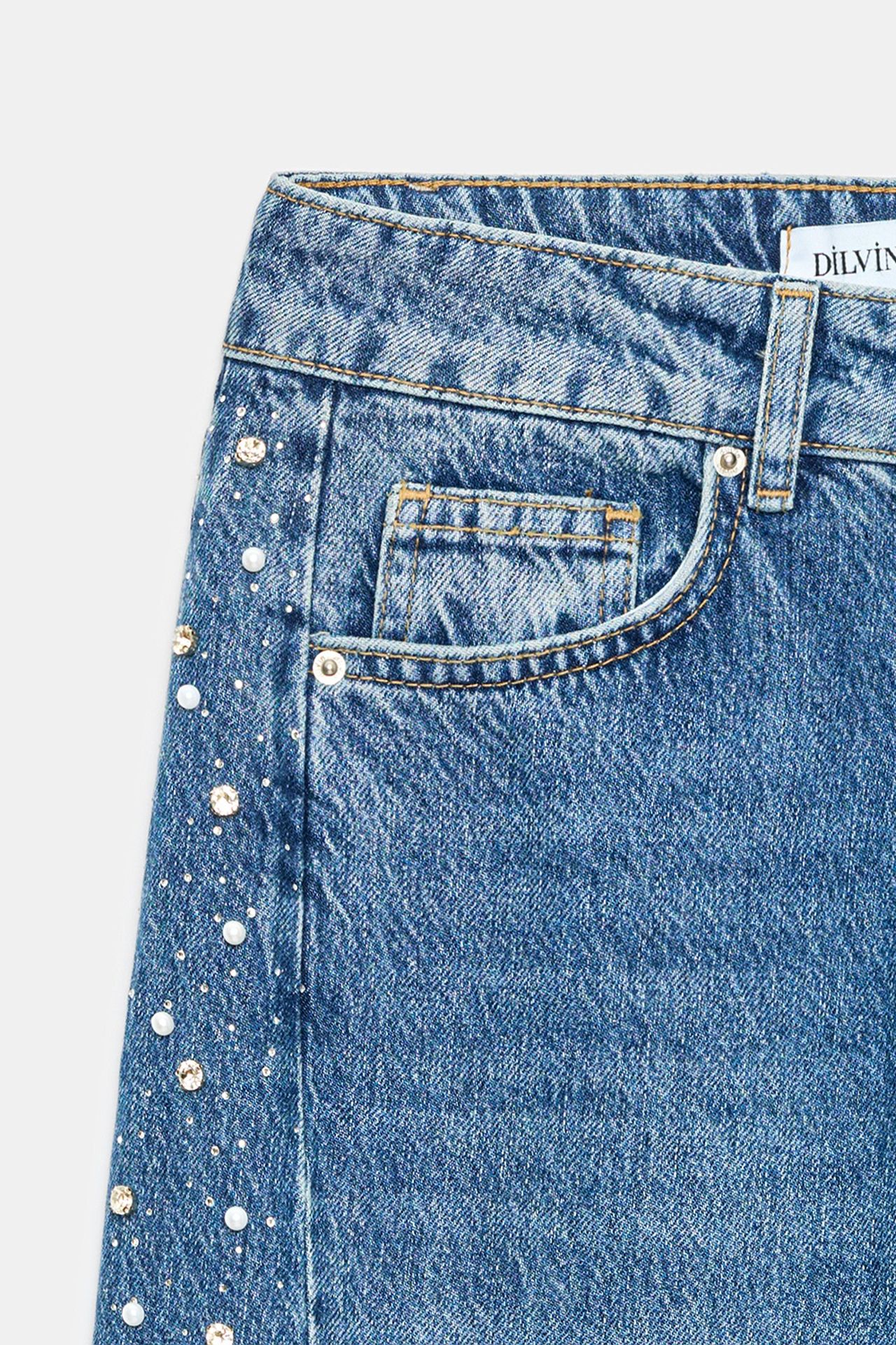 DILVIN Women's Cotton Jeans 7
