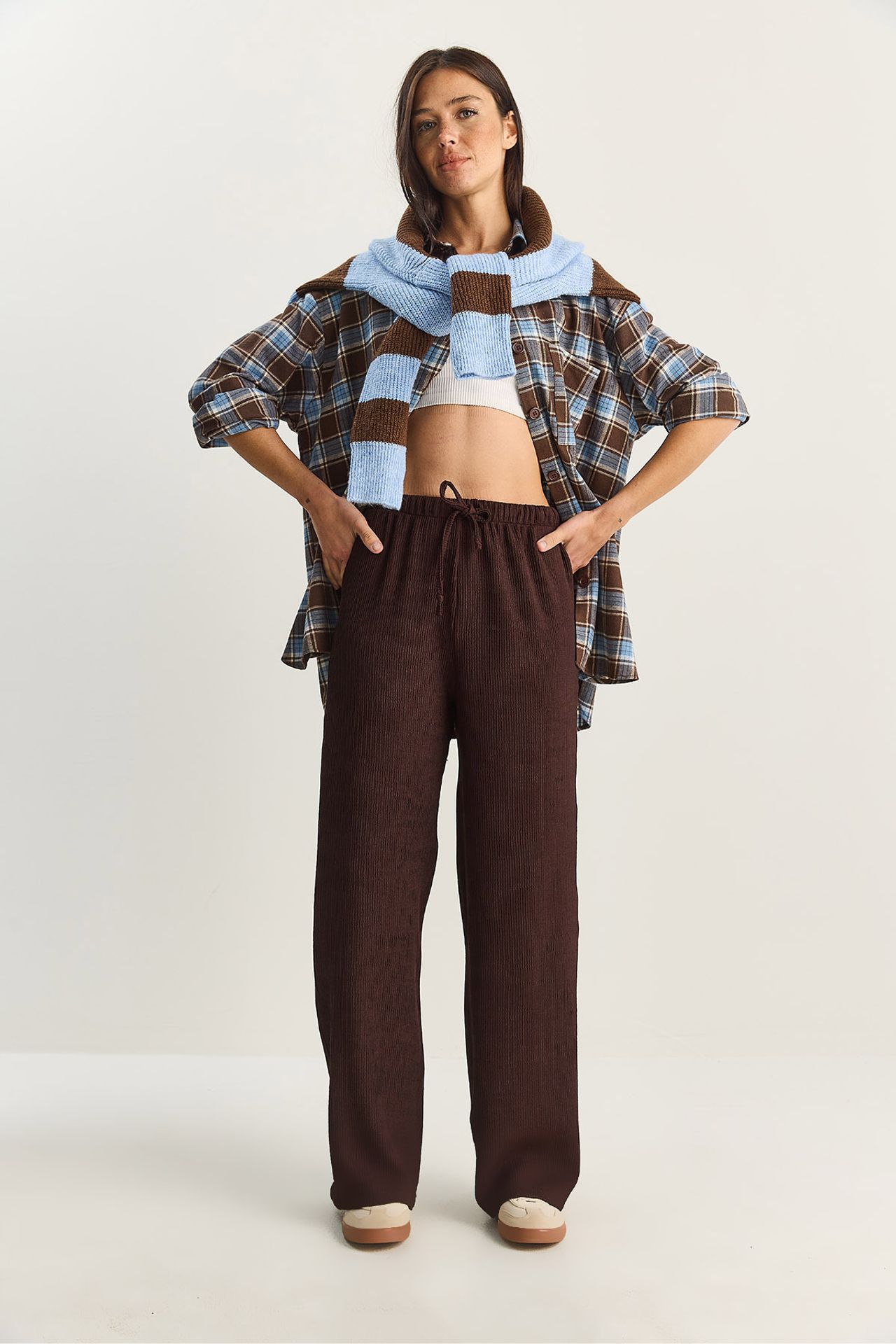 LUCCI High Waist Wide Leg Pants 3