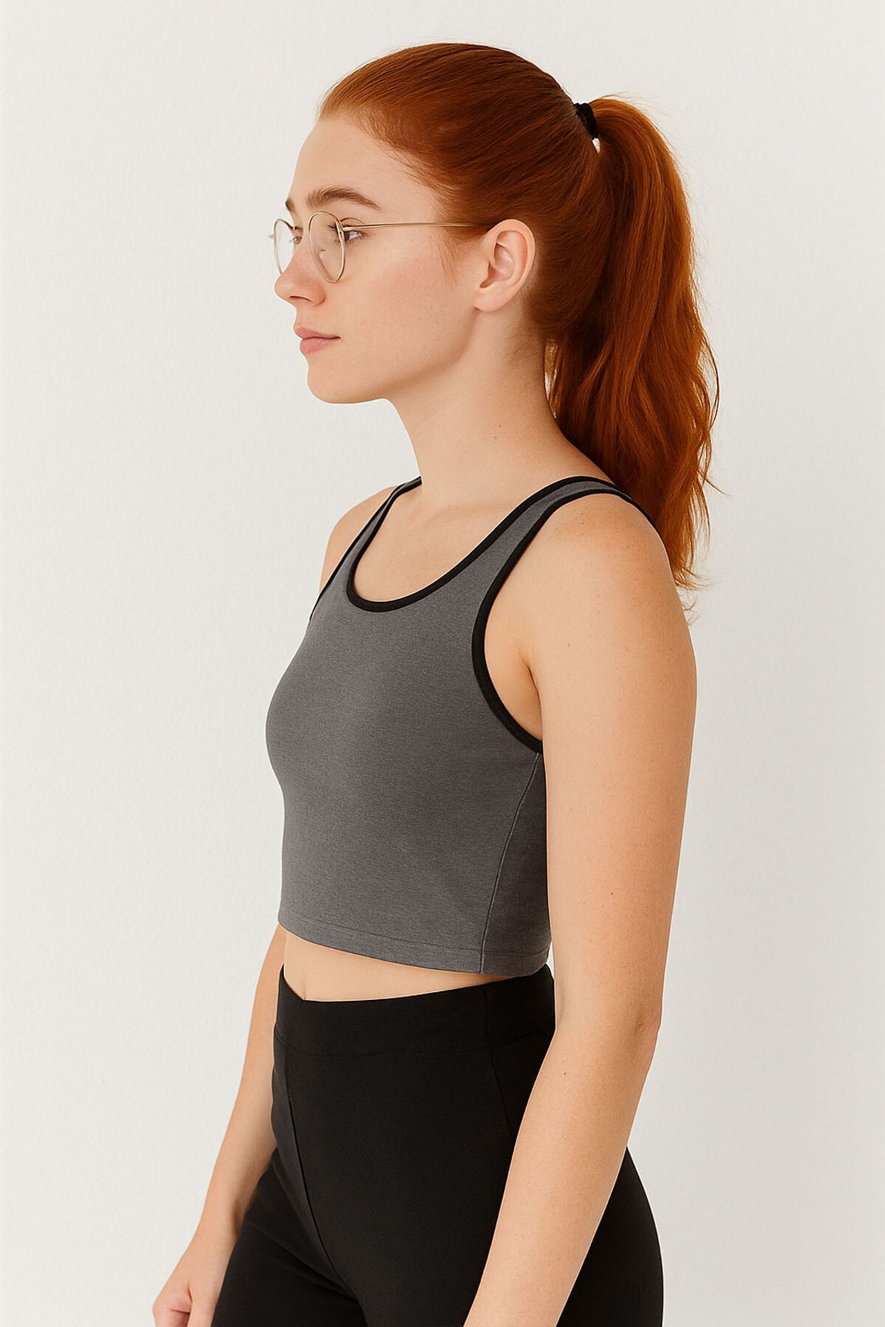 TOMMY Ribbed Sleeveless Crop Top 3