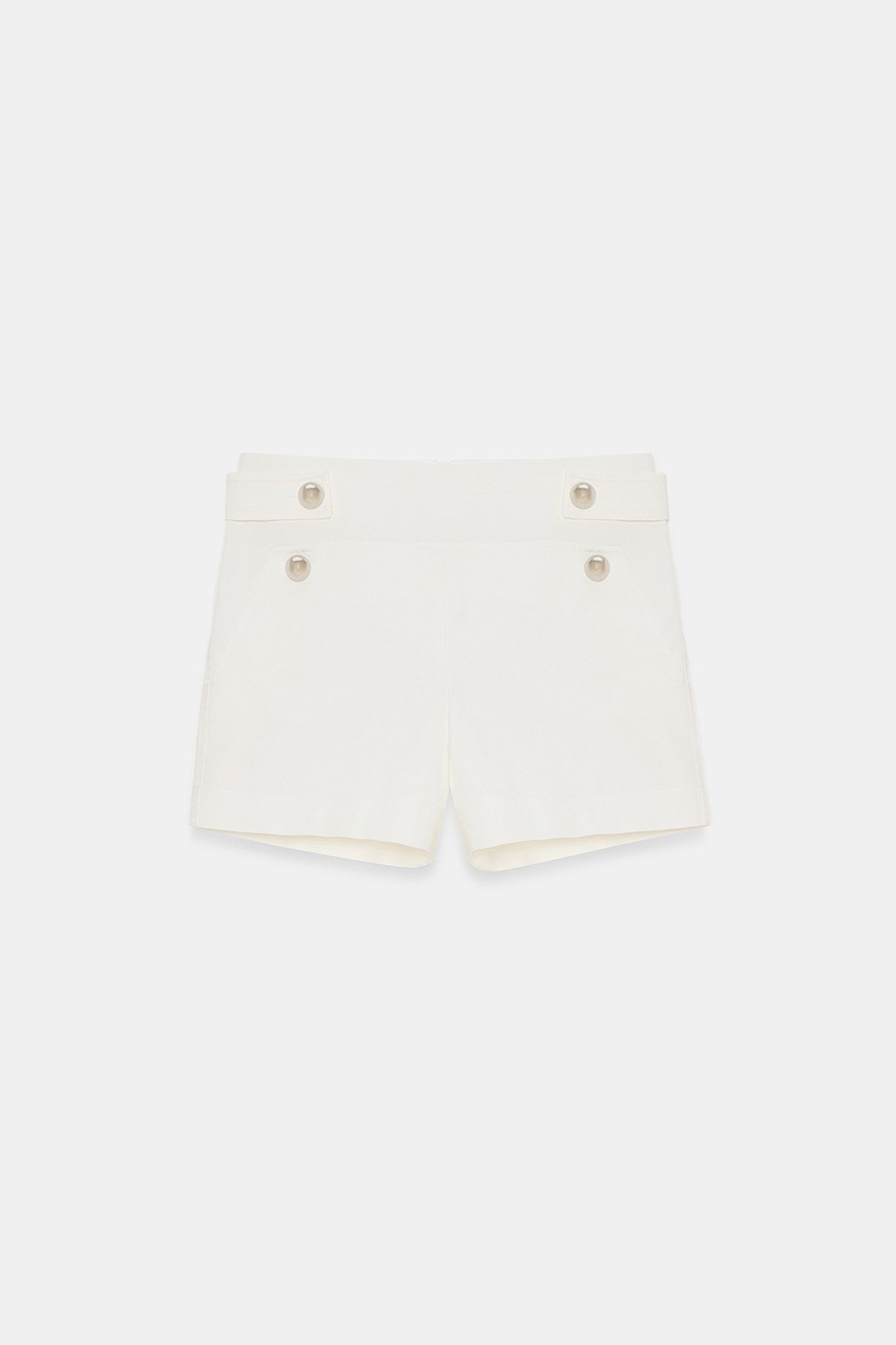 DILVIN High-Waist Tailored Cotton Shorts 6