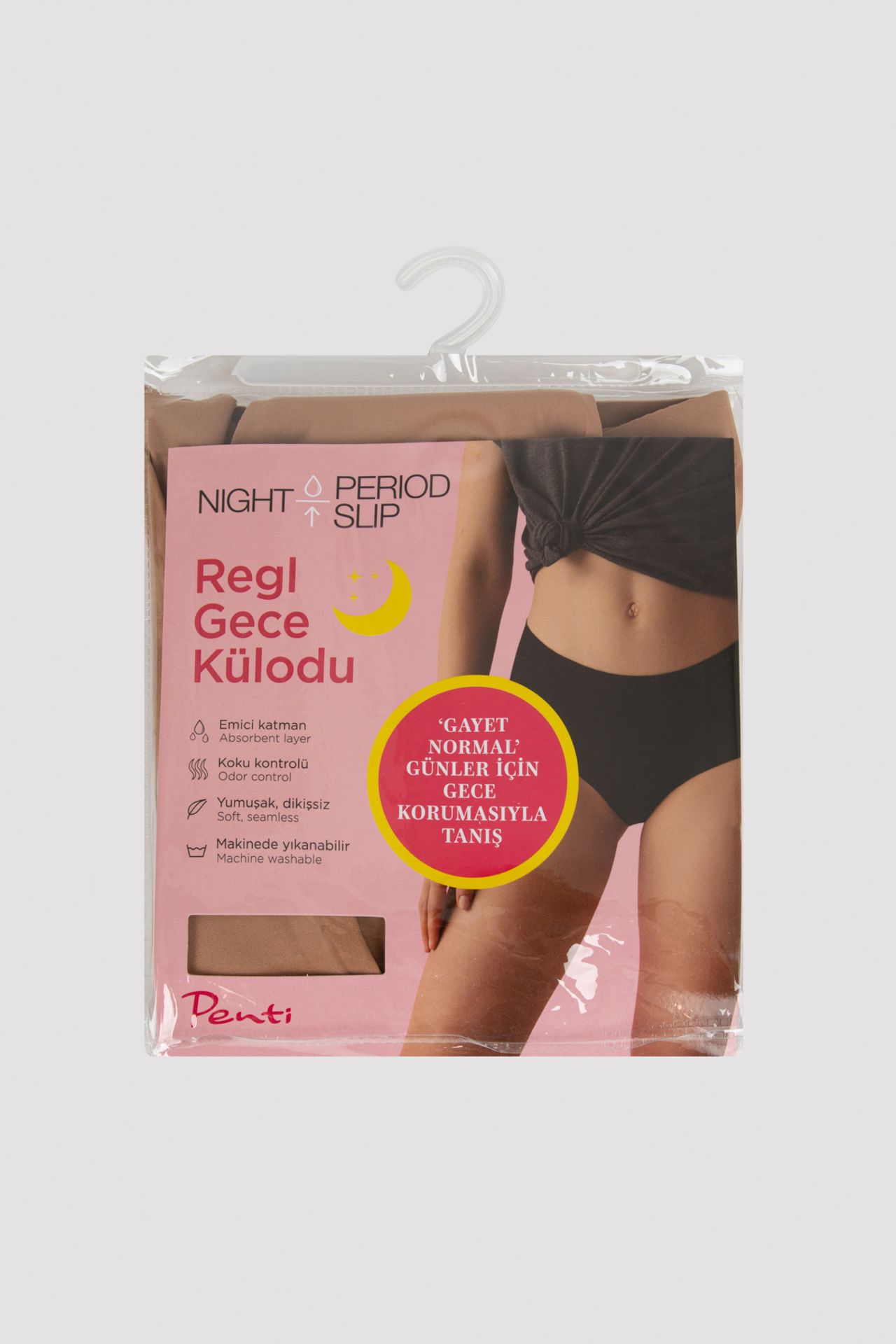 PENTI No-Show High-Waist Period Night Briefs