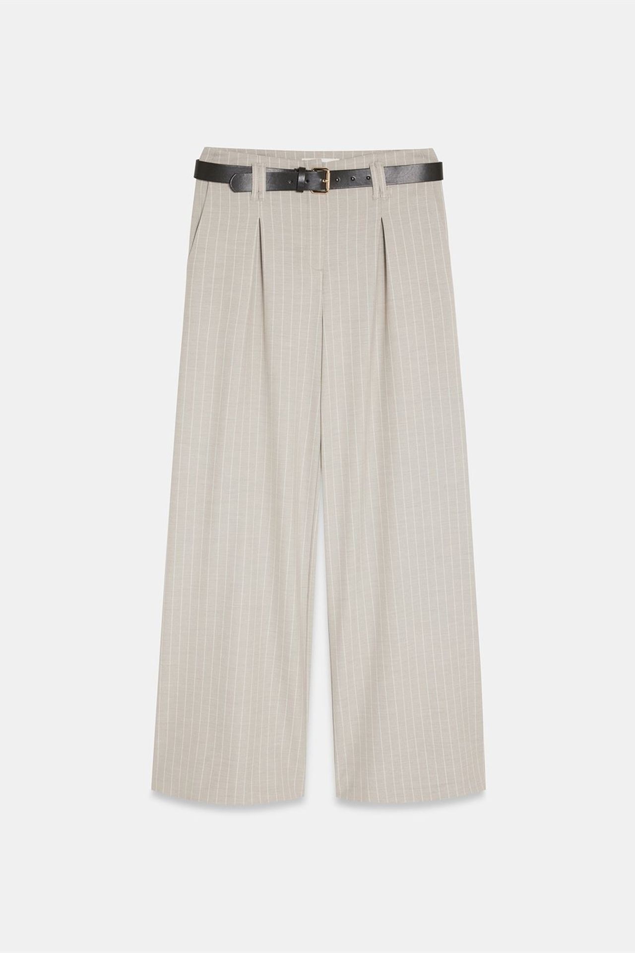 DILVIN Striped Wide-Leg Pleated Trousers 5