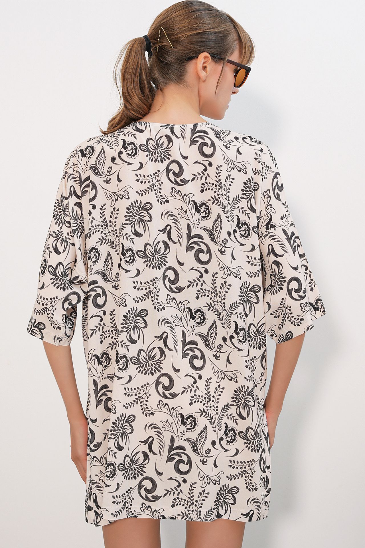BDART Long Printed Viscose Kimono