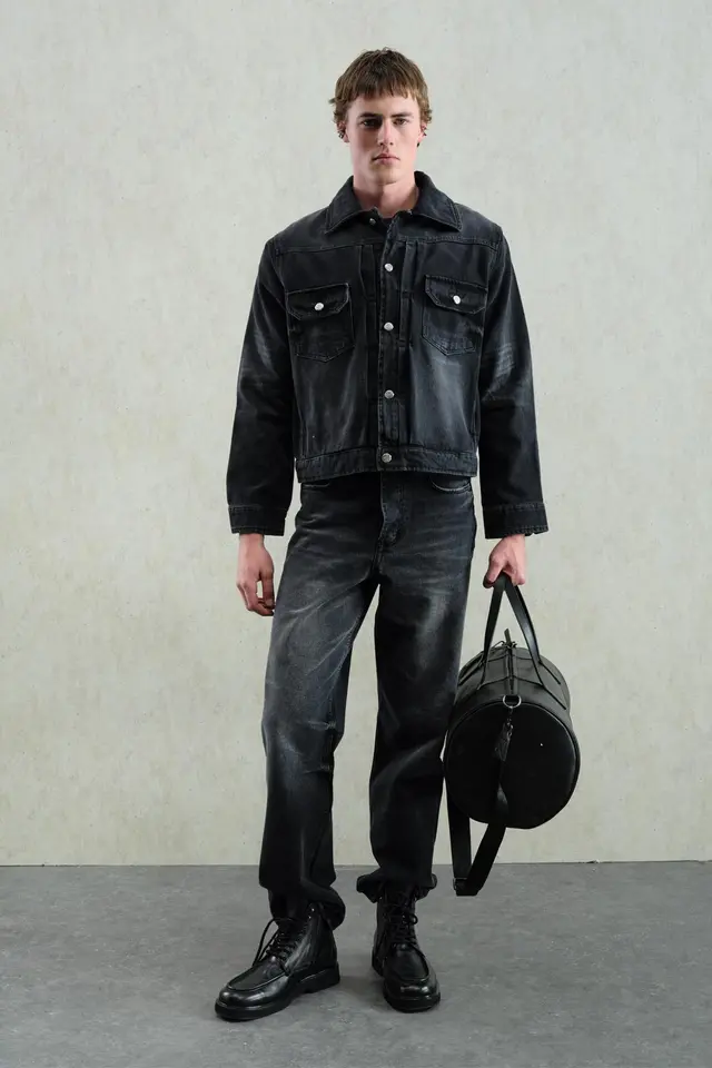 GIESTO Denim Jacket with Pockets